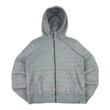 Nike Y2K Red Striped Hoodie (Women’s M)