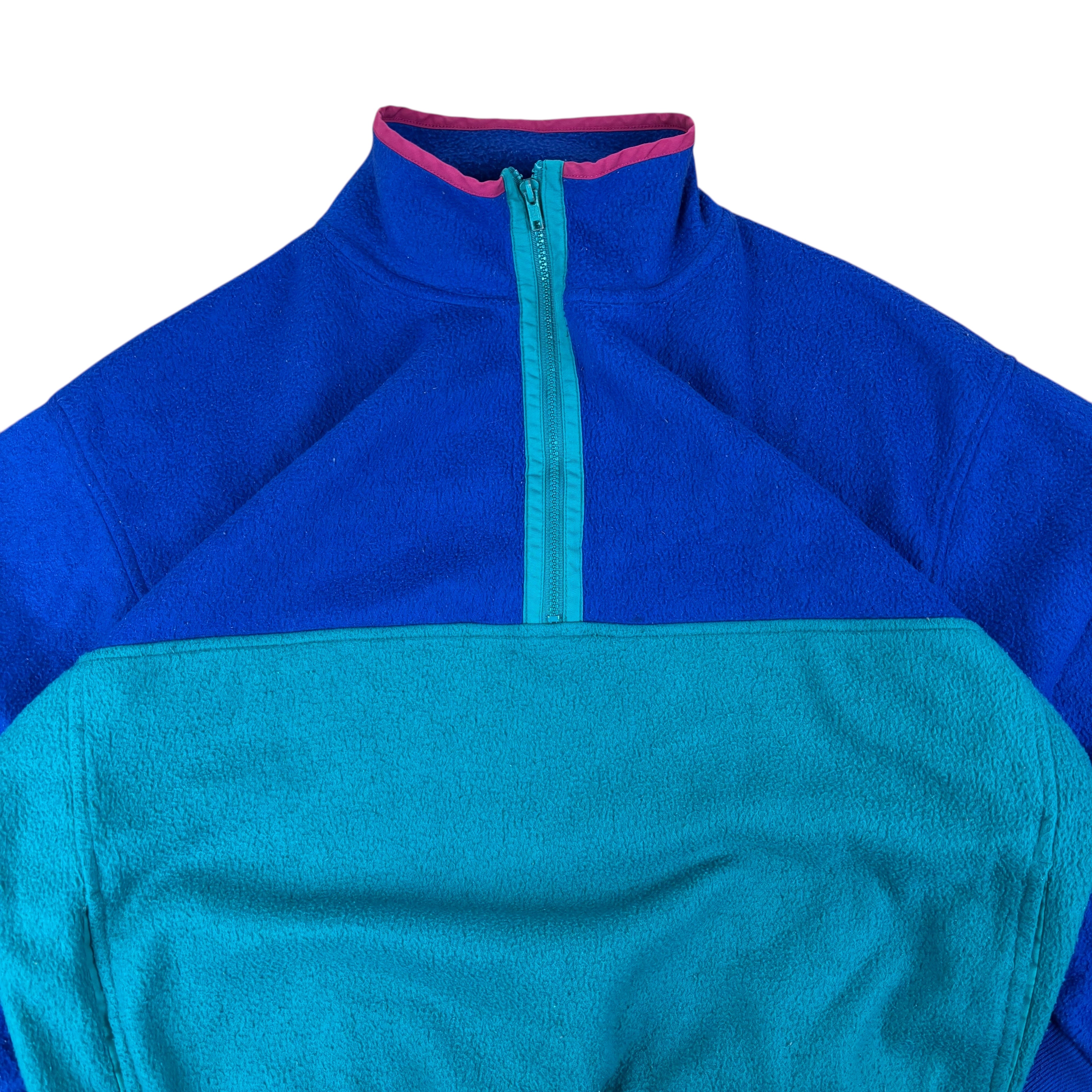 Active Wear Vintage Q-Zip Colourblock Fleece (L)