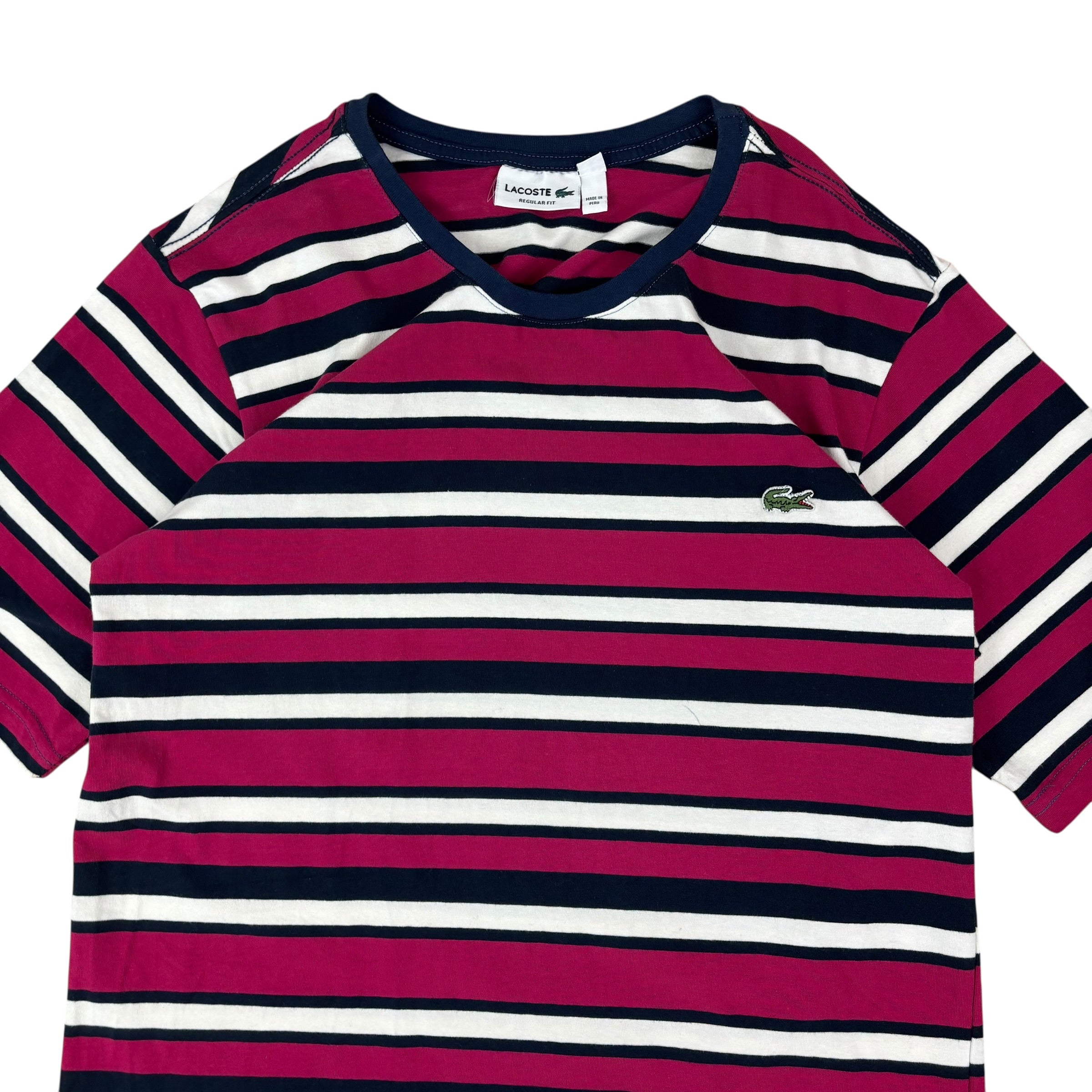 Lacoste Striped Logo Tee (XL)