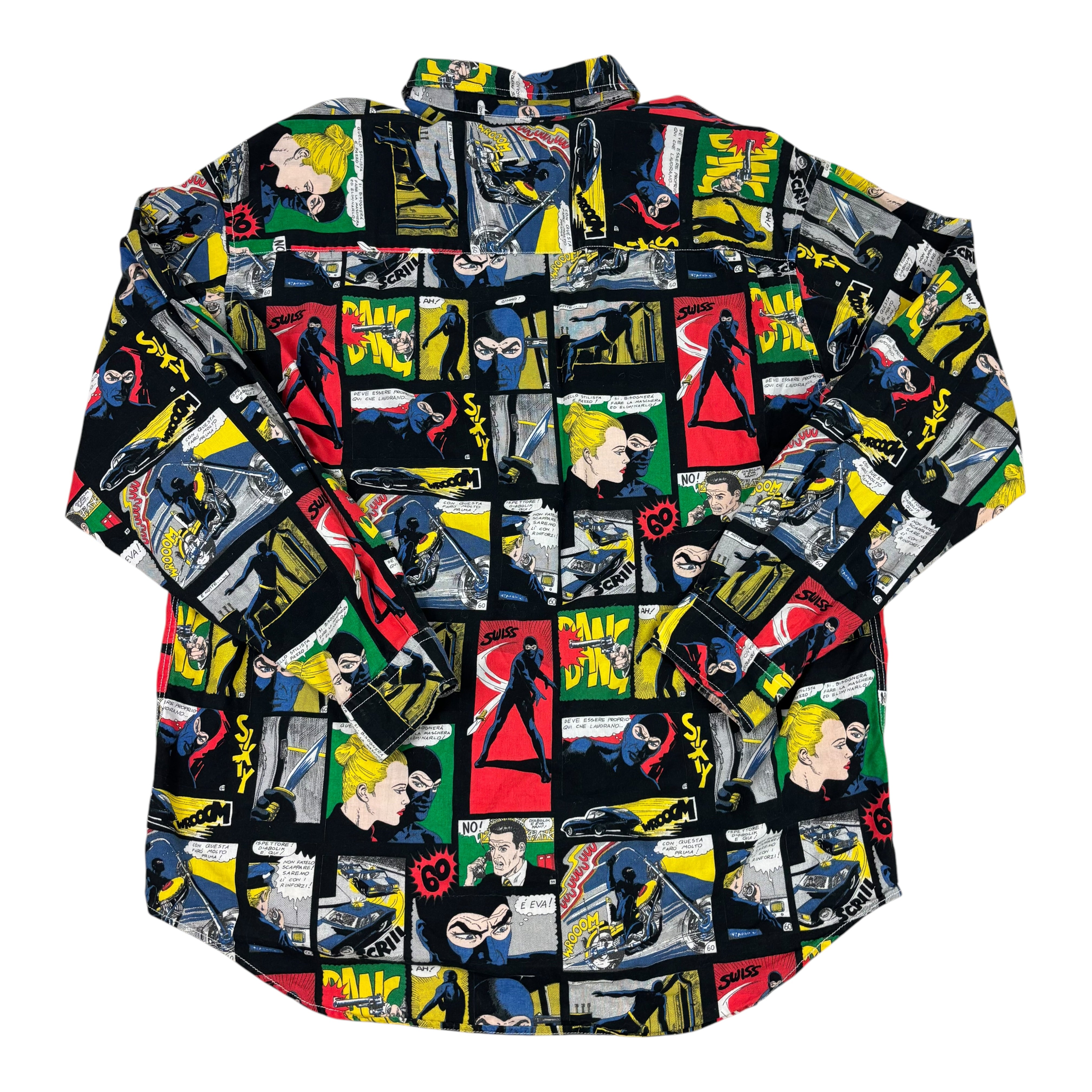 Sixty Pop-Art Diabolik Comic Book Graphic Shirt (XL)