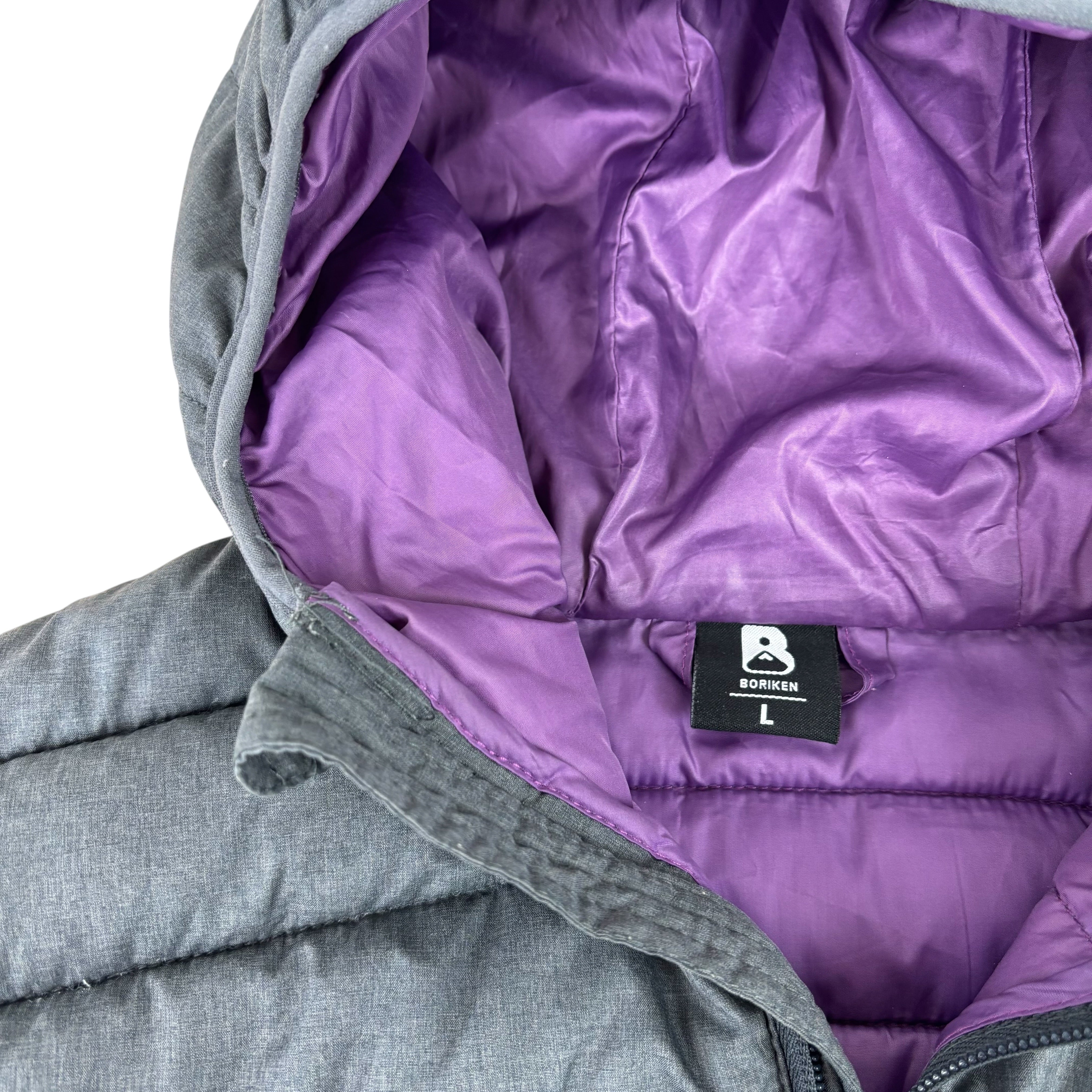 Boriken Grey Technical Quilted Jacket (Women’s L)