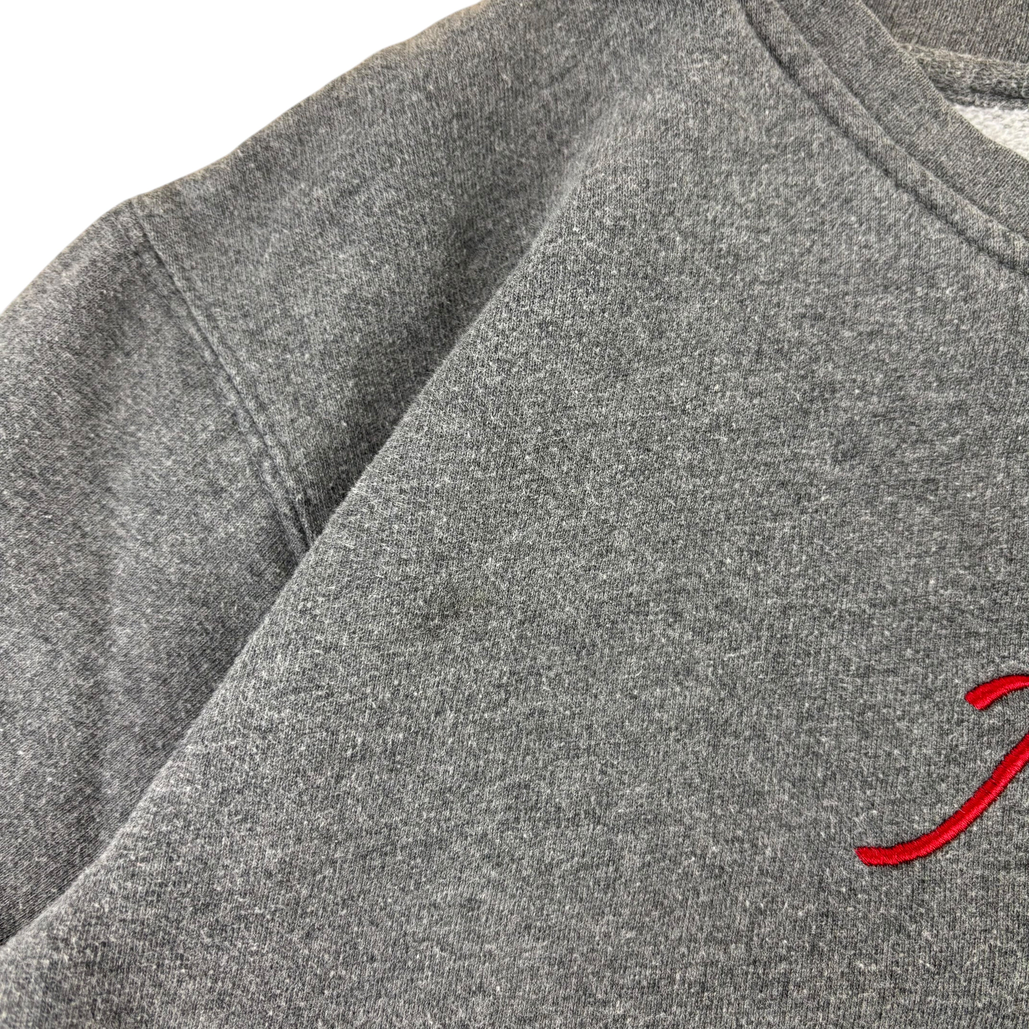 Nike Y2K Grey Script Sweater (Women’s M)