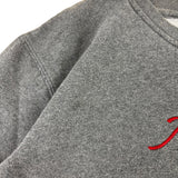 Nike Y2K Grey Script Sweater (Women’s M)