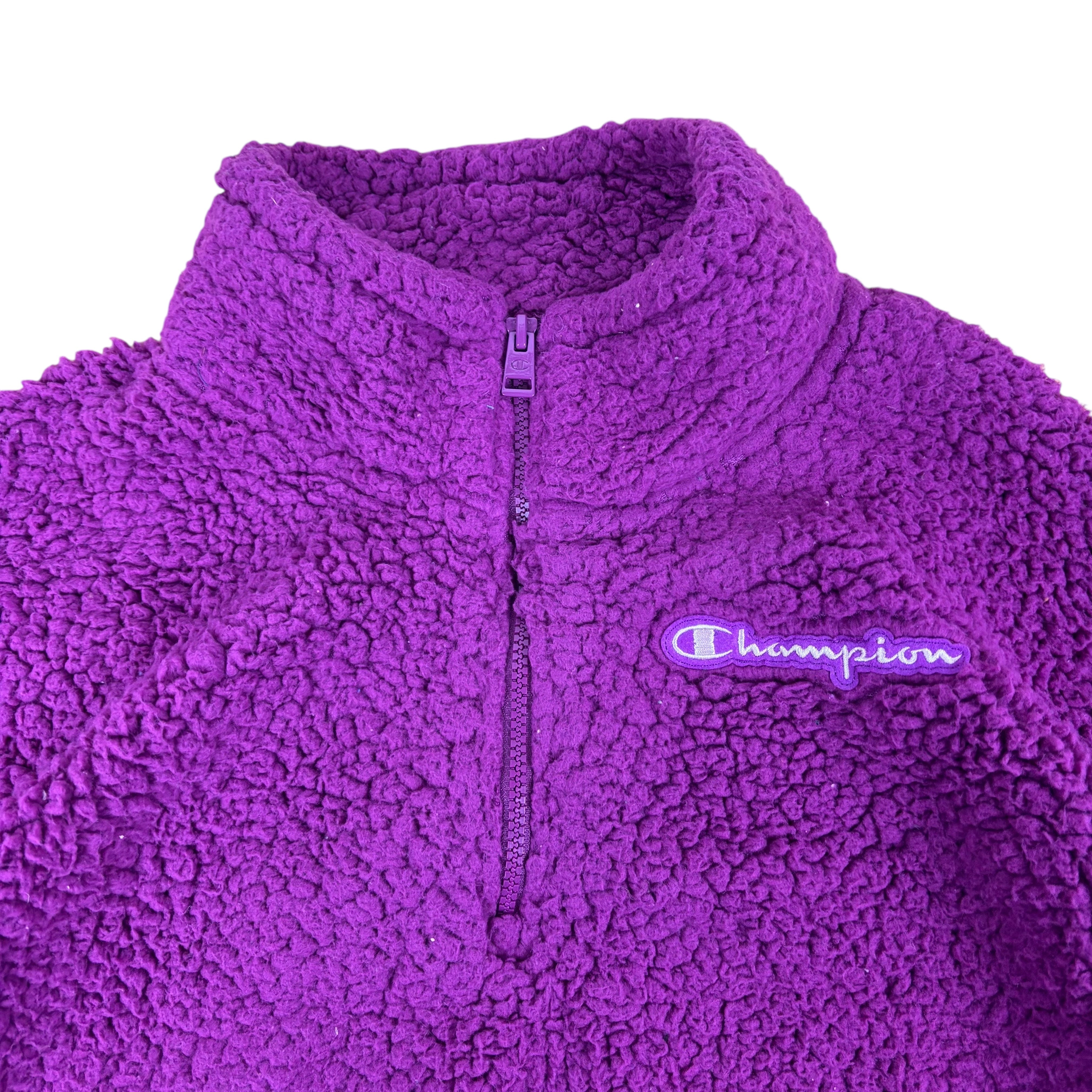 Champion Purple Cropped Sherpa Fleece (Women’s L)