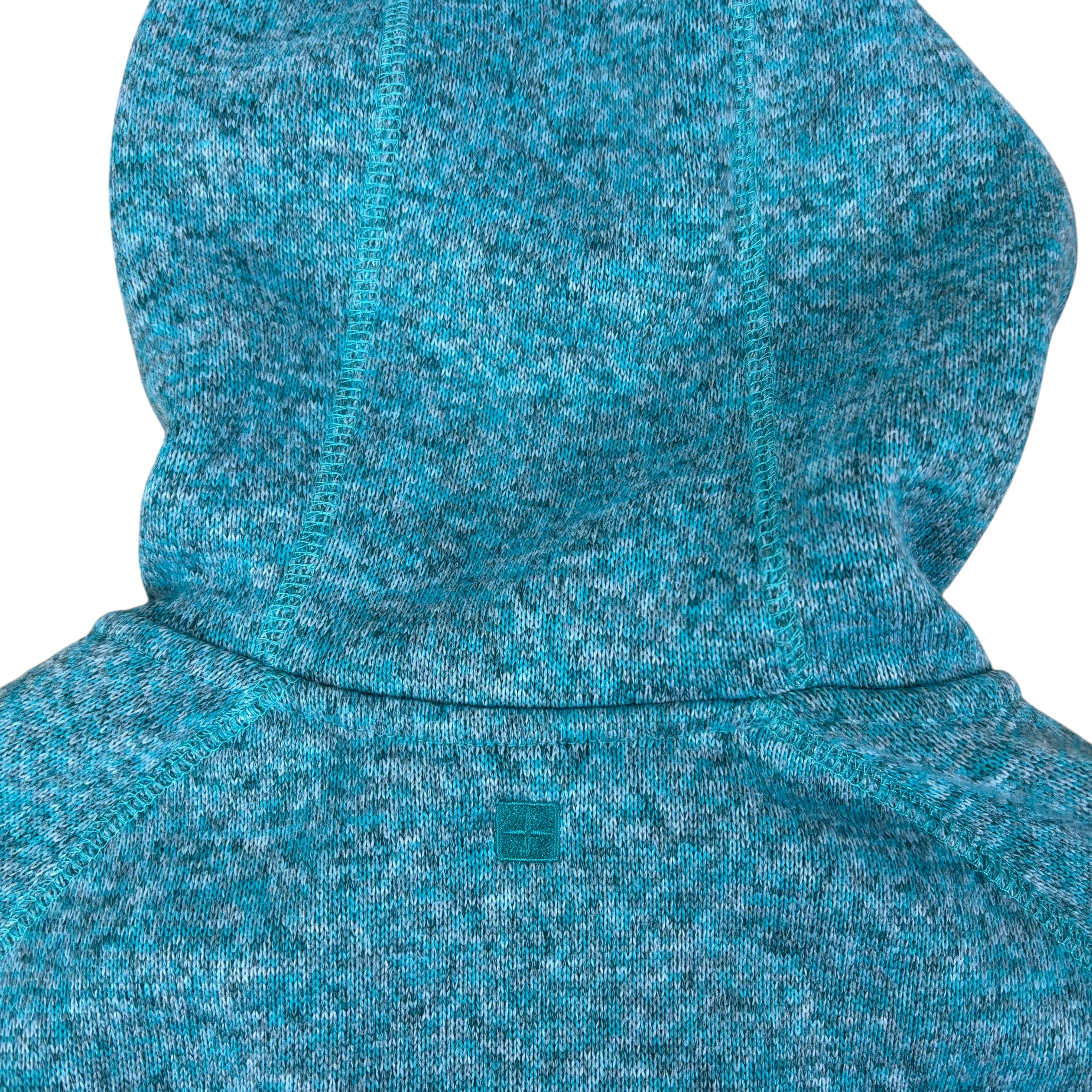 Mountain Warehouse Turquoise Knit Fleece Hoodie (Women’s L)