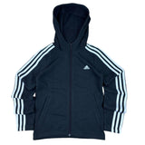 Adidas Black Zip-Up Logo Hoodie BNWT (11-12yrs)