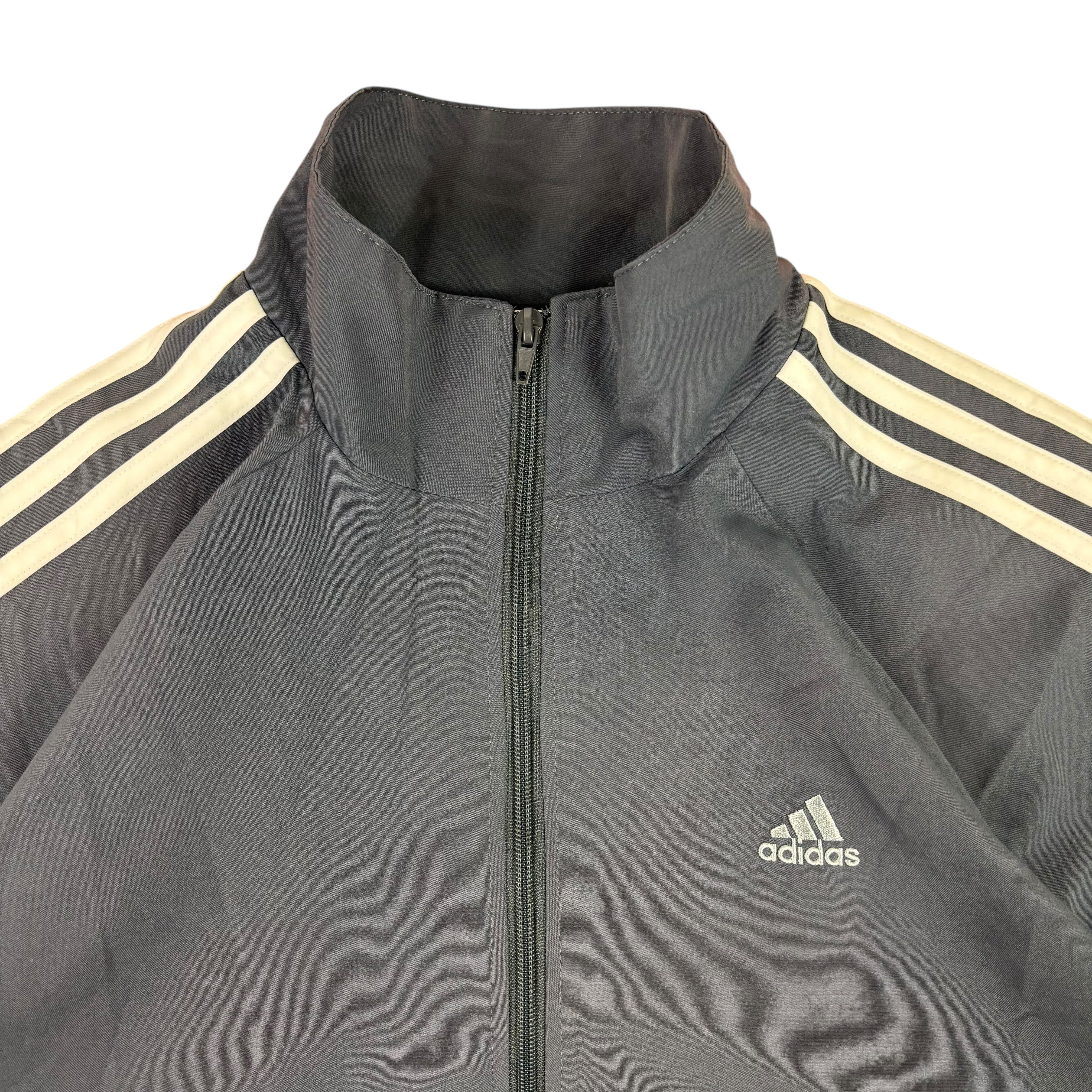 Adidas Performance Essentials Grey Y2K Windbreaker Tracksuit (M)
