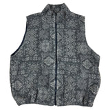 Vinatge Brown Pattern Fleece Gilet (Women’s L)