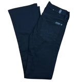 7 For All Mankind Black Y2K Bootcut Jeans (W24”)