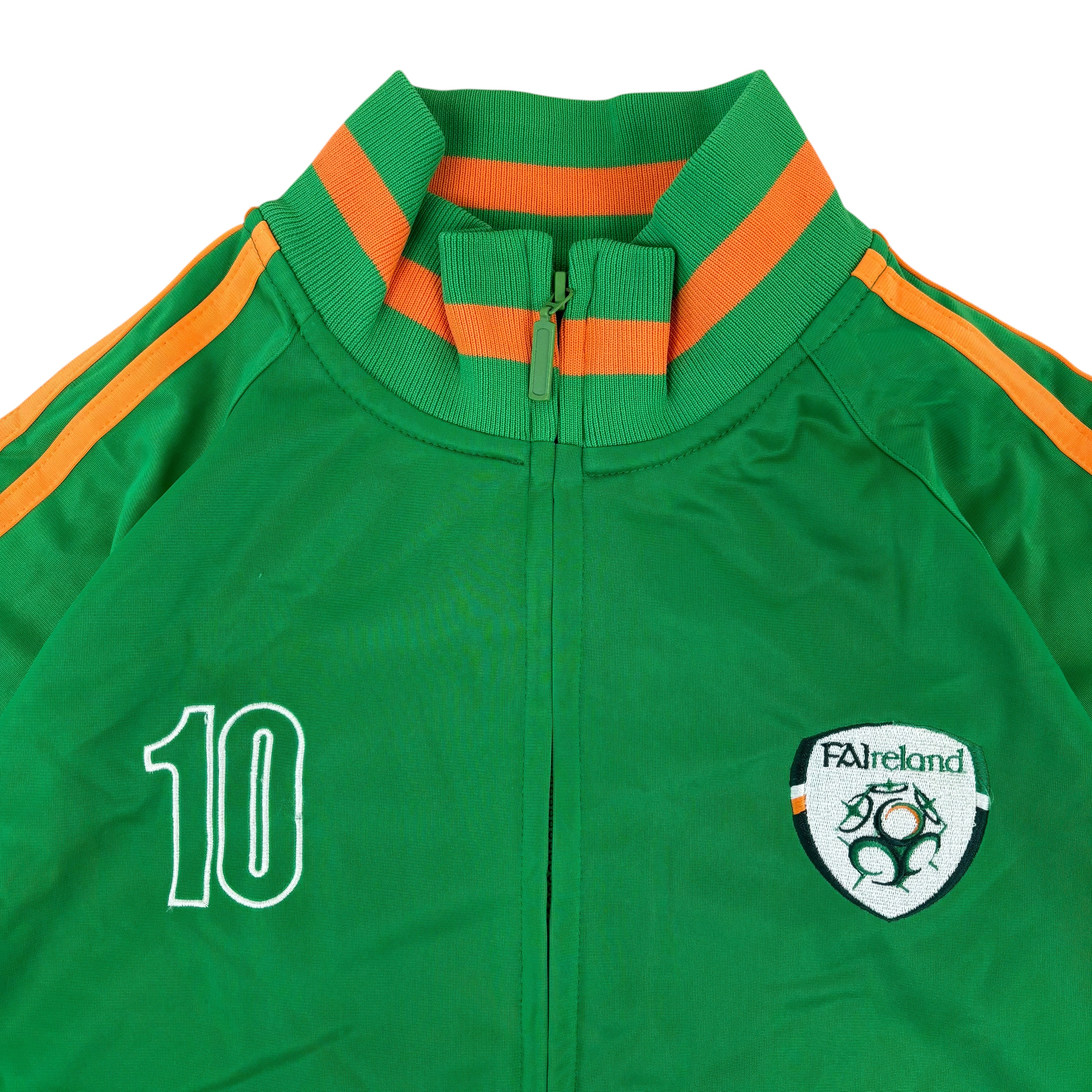 World-Soccer Ireland Football FAI 2004/06 Retro No.10 Track Jacket (XXL)
