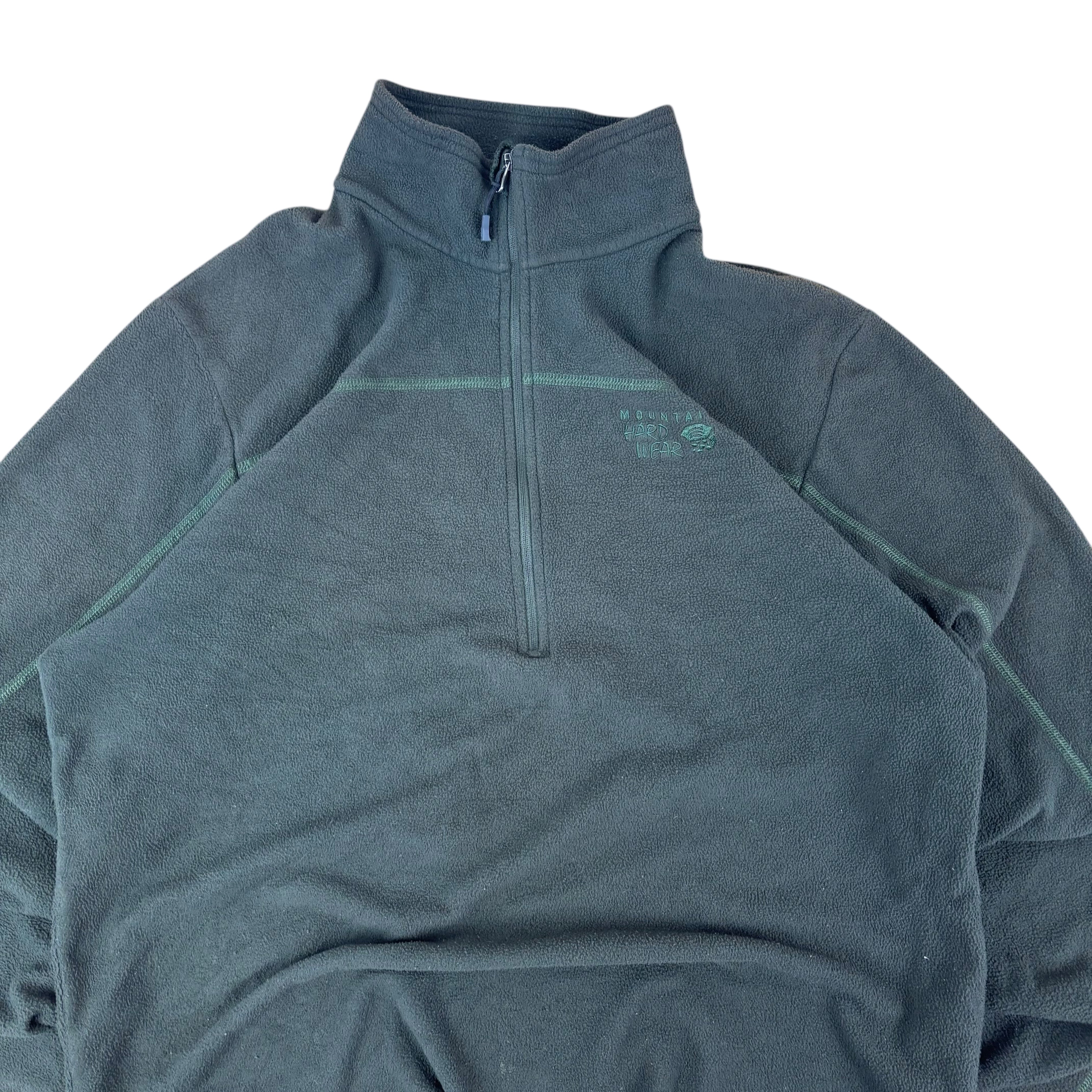 Mountain Hardwear Green Q-Zip  Fleece (L)