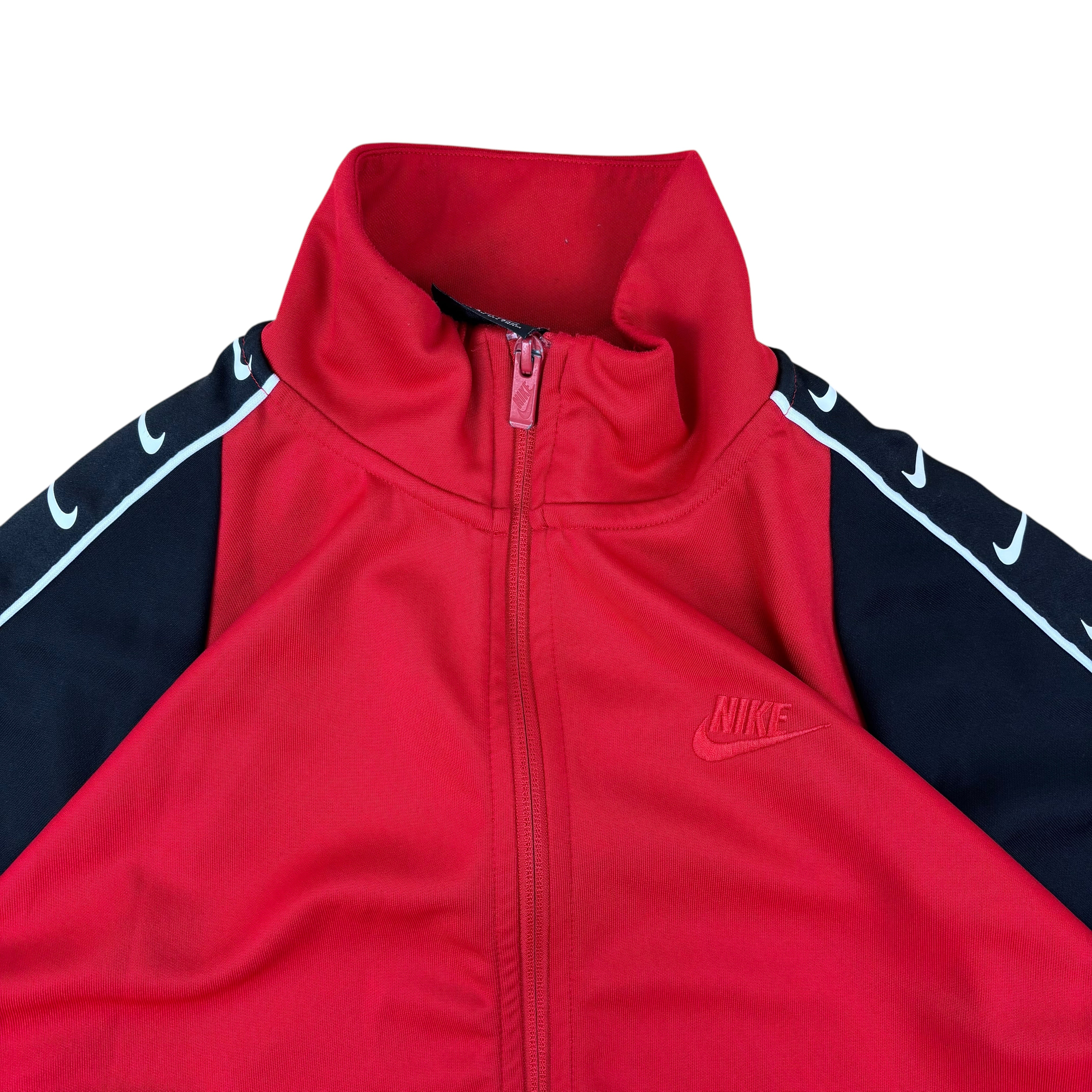 Nike Red Y2K Logo Track Jacket (S)