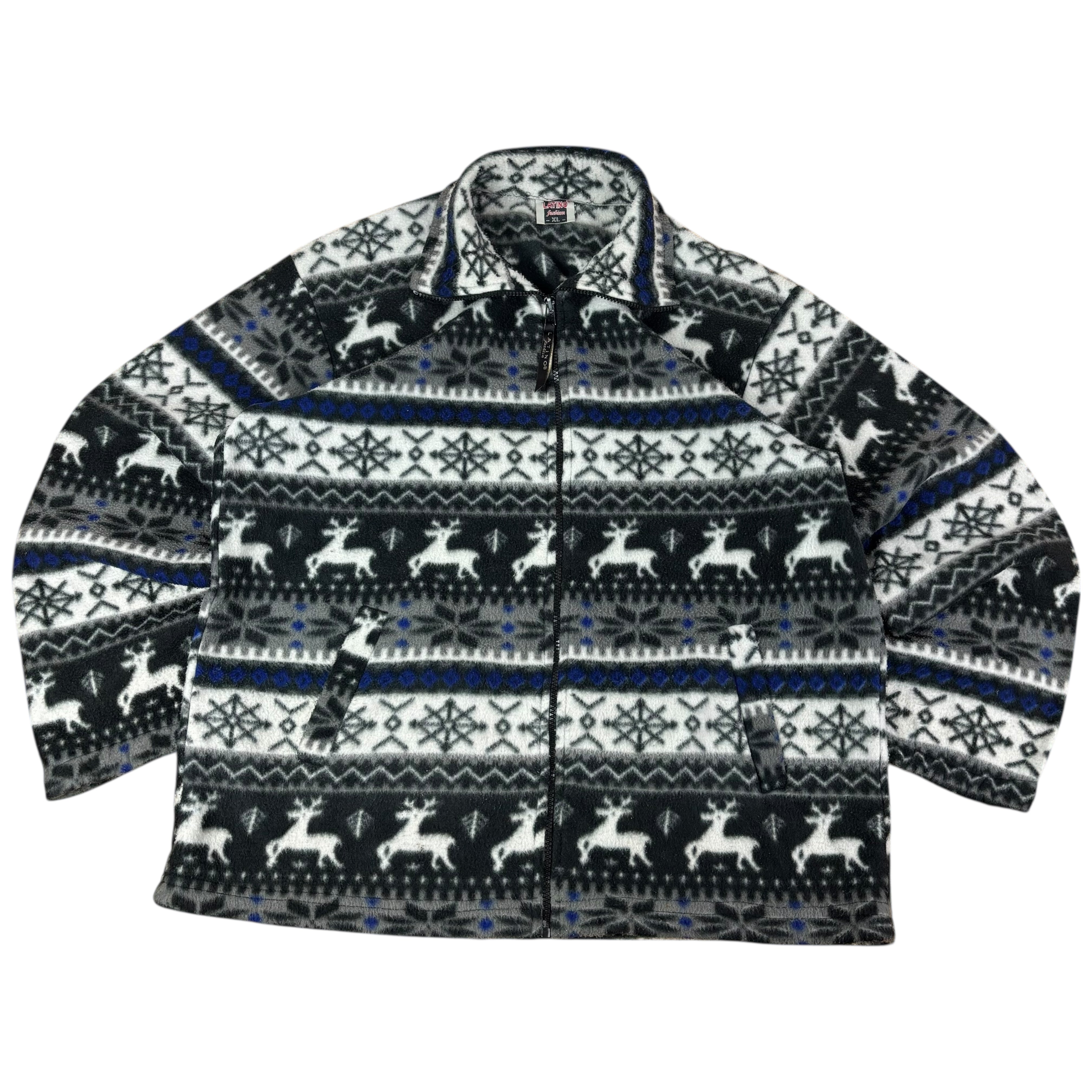 Latino Fashion Reindeer Pattern Fleece (XL)