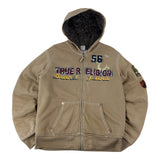True Religion Y2K Contrast Stitch Faux-Fur Lined Hoodie (XL)