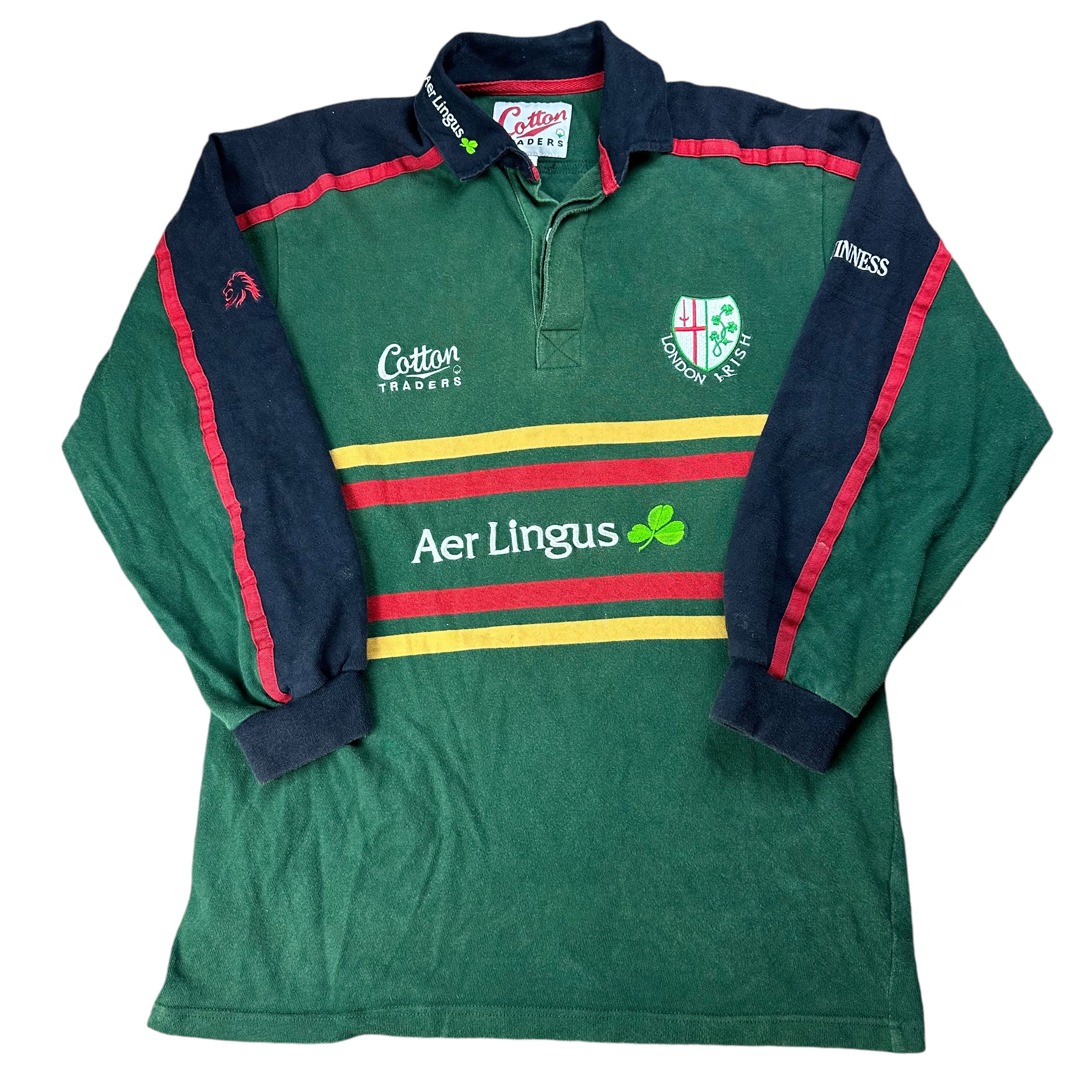 Cotton Traders London-Irish Rugby 1999/01 Home Jersey (M)
