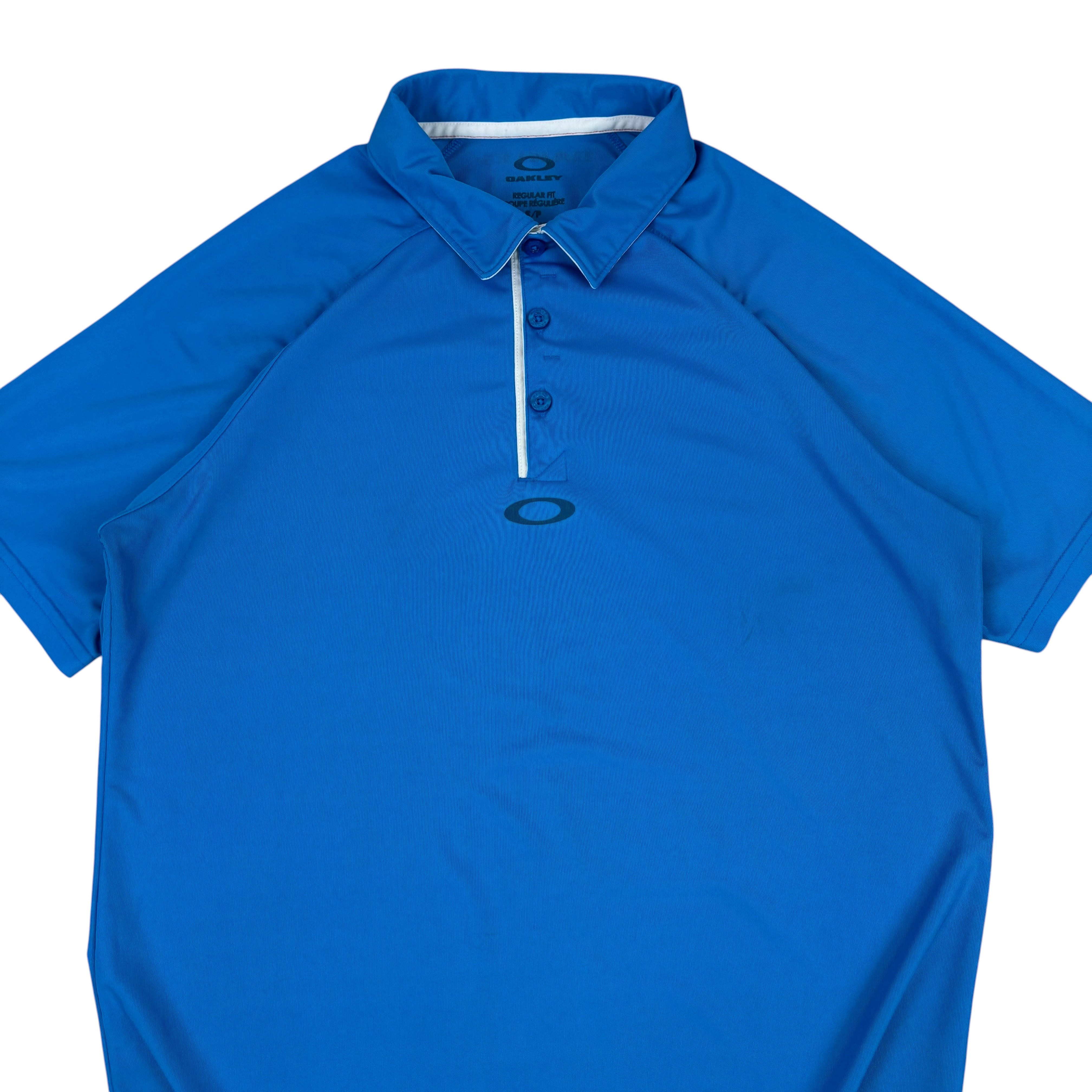 Oakley Blue Hydrolix Golf Polo Shirt (S)