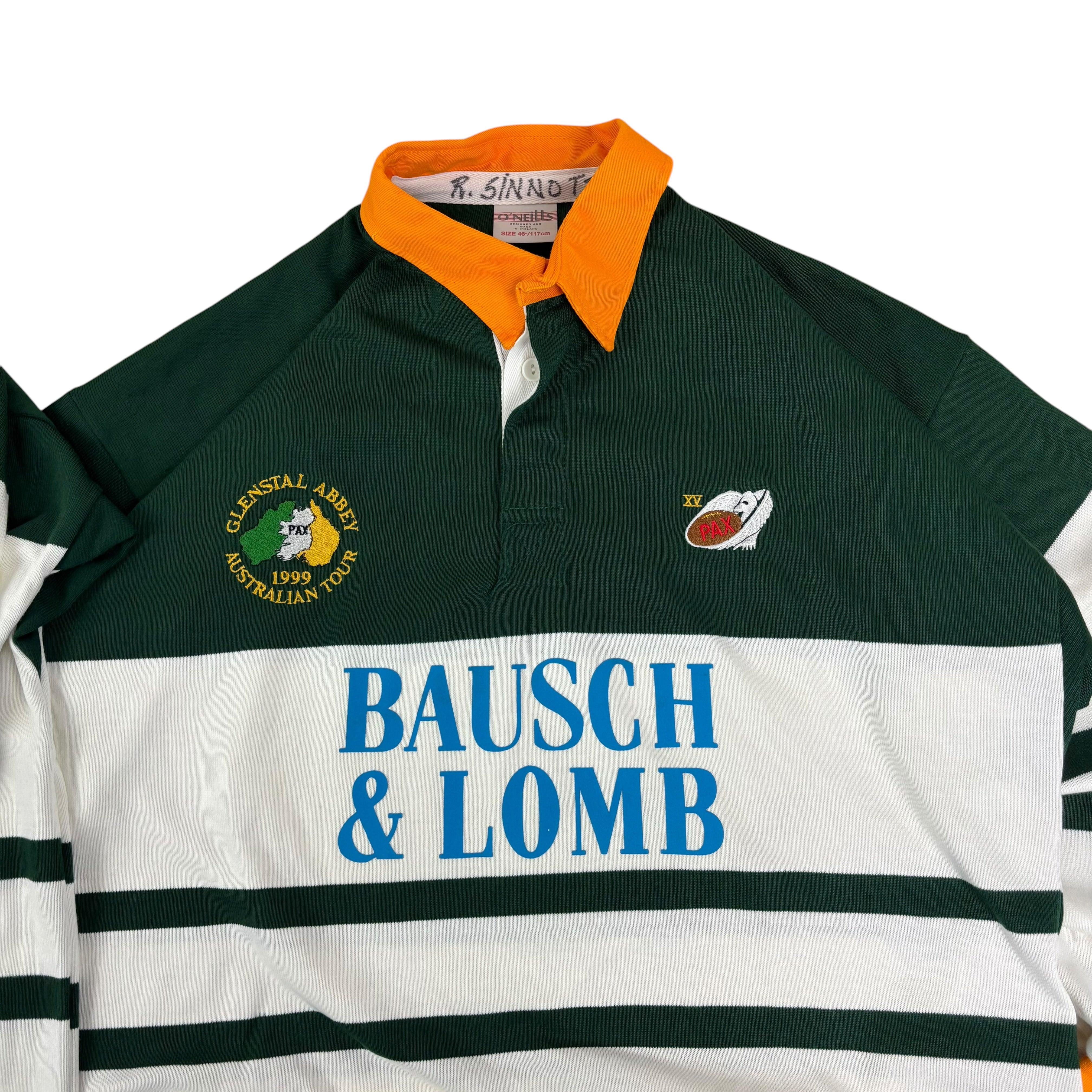 2x O’Neills Glenstal Abbey 1999 Australian Tour No.2 & No.7 LS Jerseys (XL)