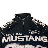 JHDesign Black Ford Mustang NASCAR Racing Jacket (L)