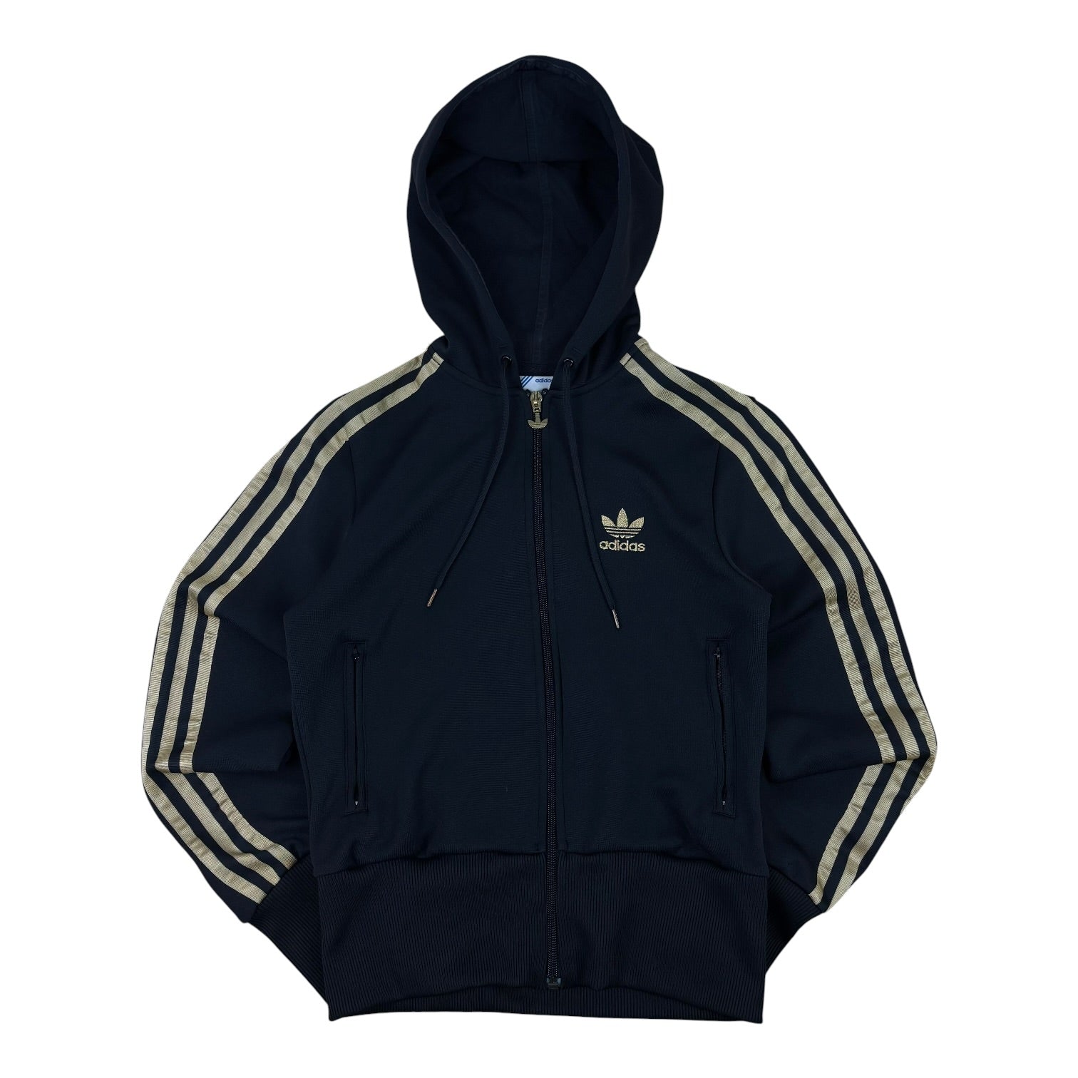 Adidas Y2K Gold Logo Hoodie (Women’s S)