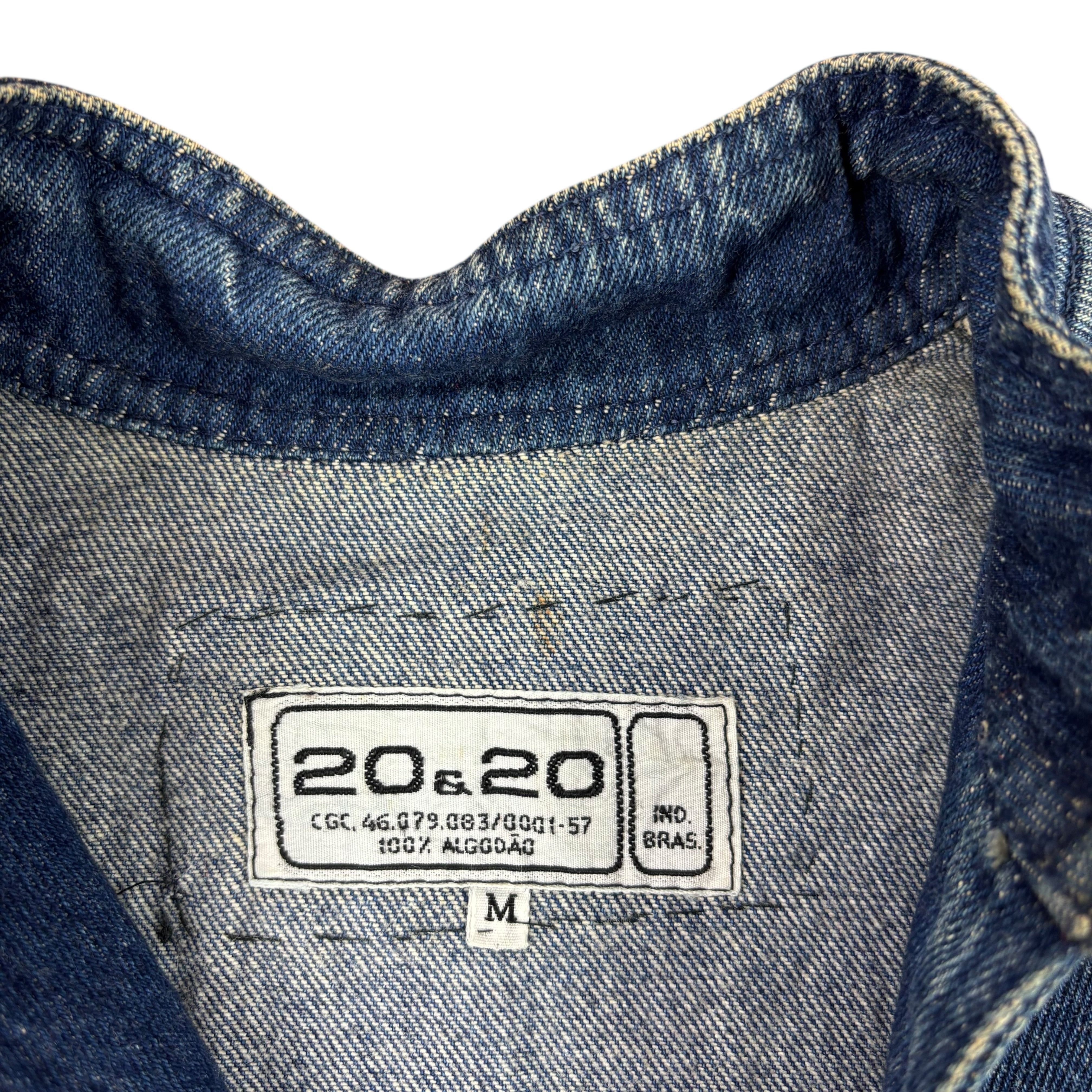 20&20 90s Asymmetrical Zip Denim Jacket (Women’s M)