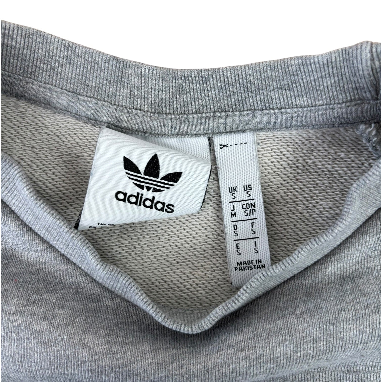 Adidas Grey Logo Sweater (S)