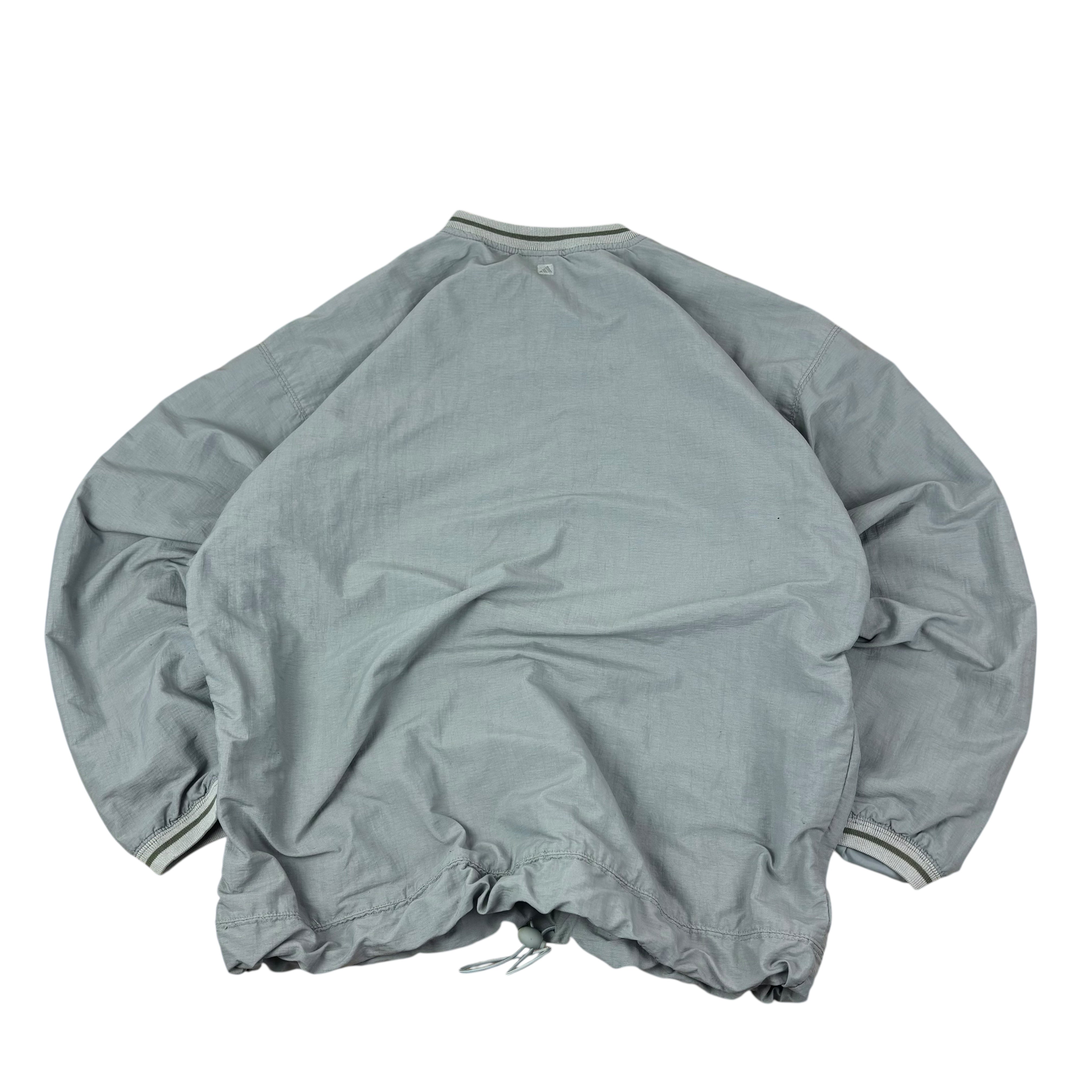 Adidas Y2K Grey Pull-Over Windbreaker (L)