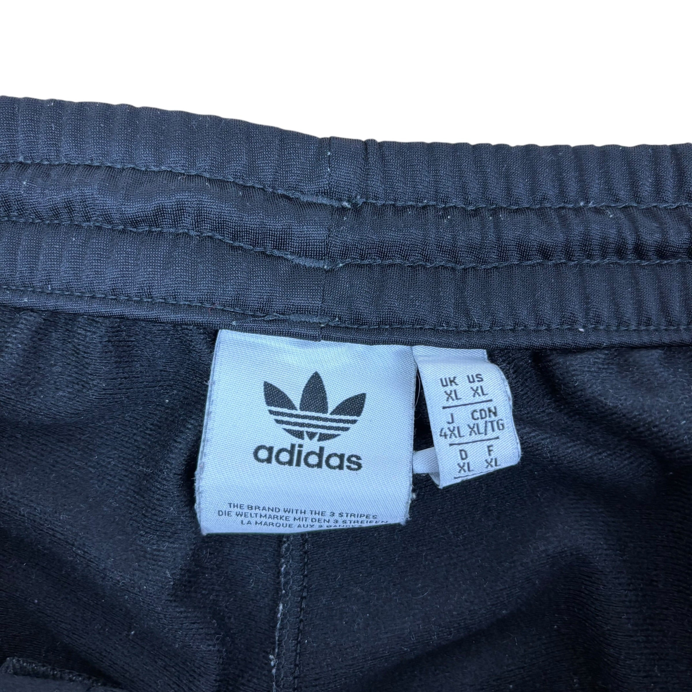 Adidas Black Side-Snap Track Pants (XL)