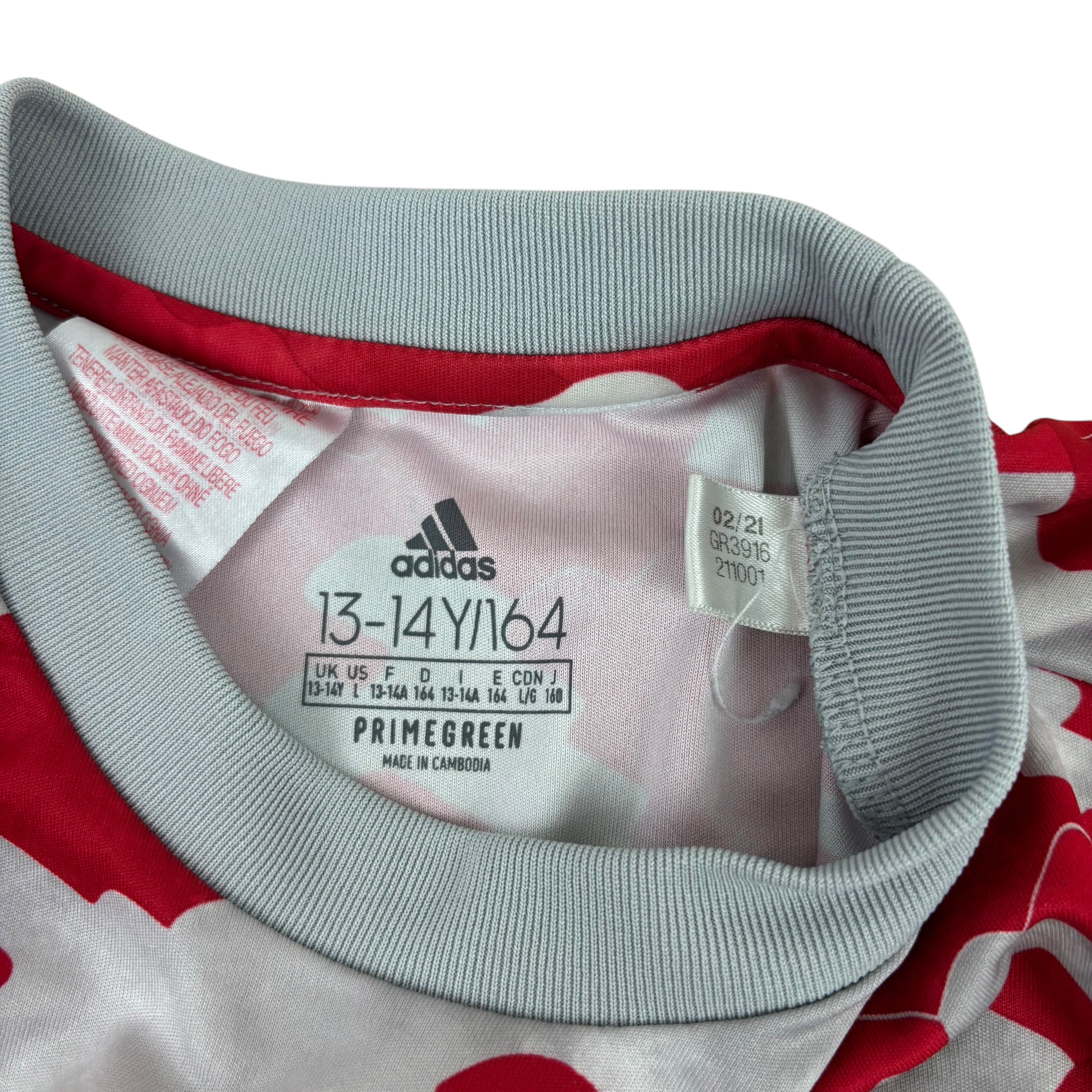 Adidas Manchester United FC 2021/22 Pre-Match Training Jersey (13-14yrs)