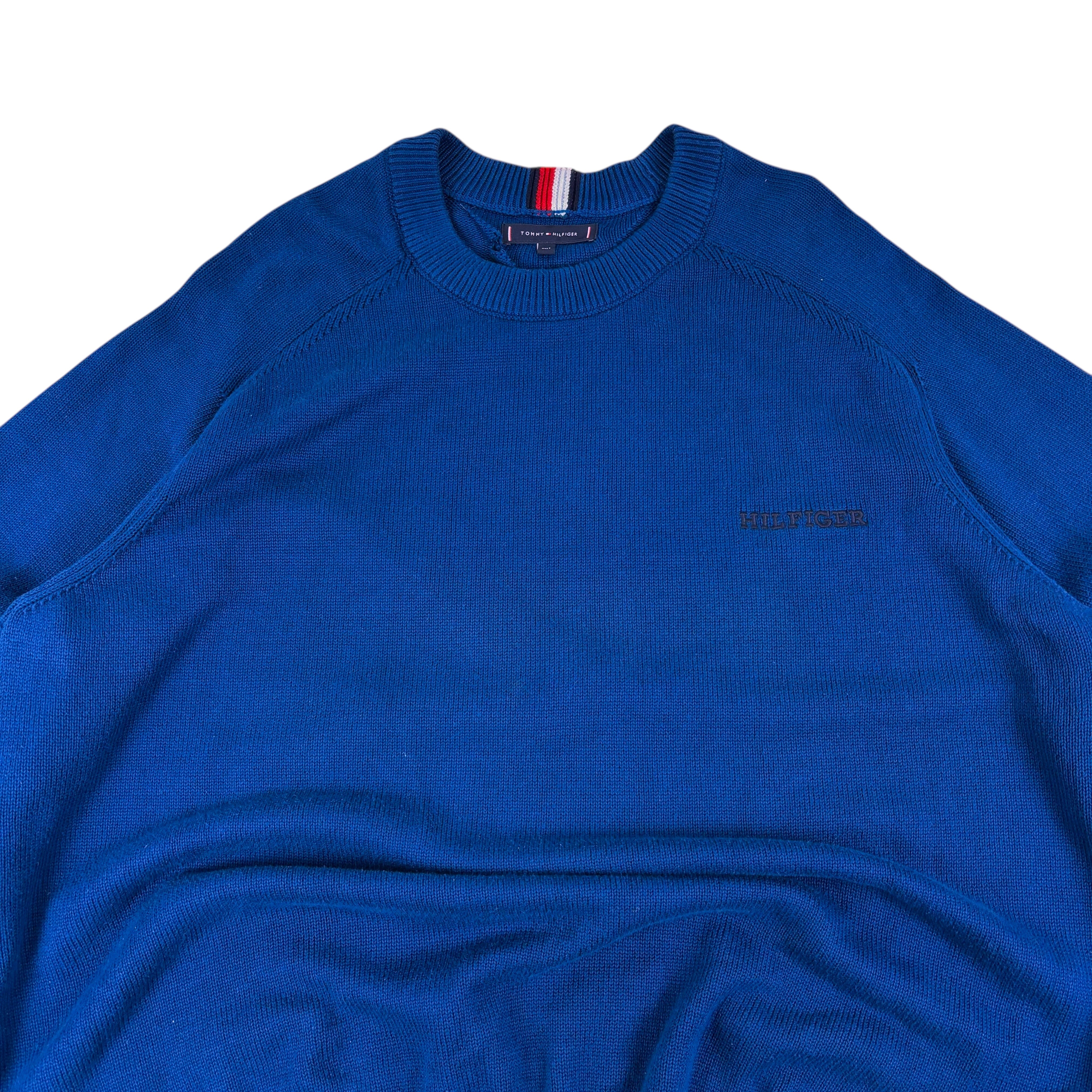 Tommy Hilfiger Navy Knitted Sweater (4XL)