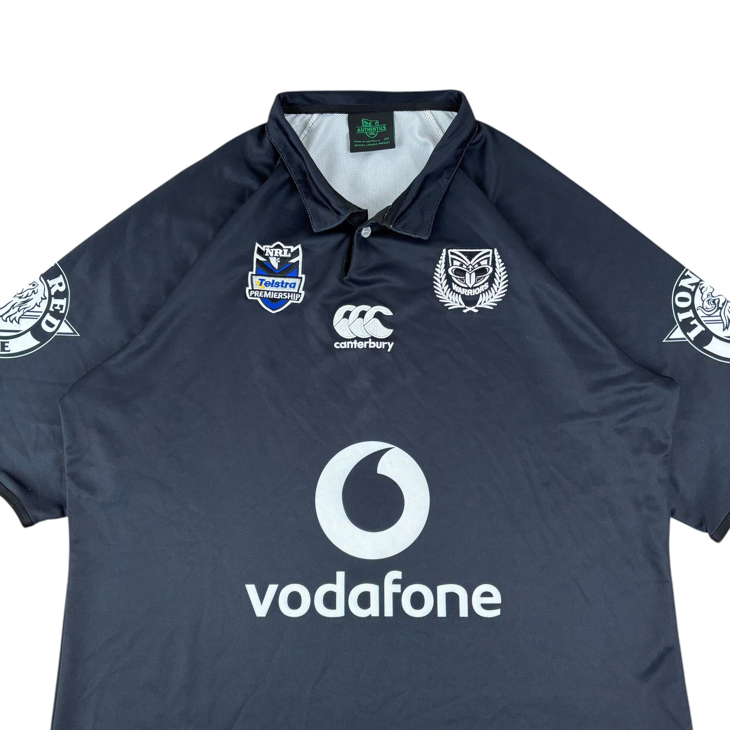 Canterbury Authentics New Zealand Warriors Rugby 2011 Black Fern Jersey (4XL)