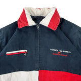 Tommy Hilfiger Sailing Gear 90s Denim Flag Quilted Jacket (XL)