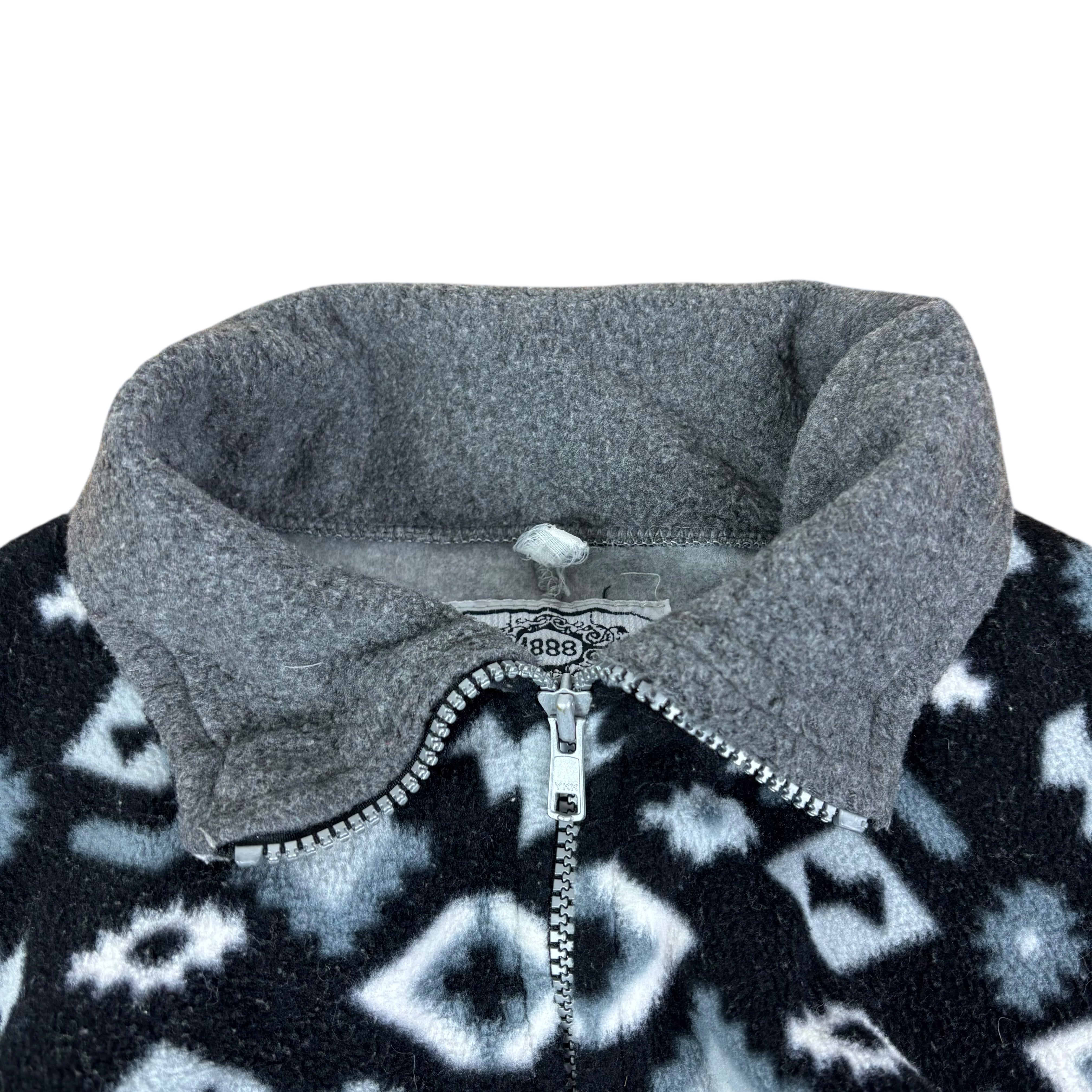 1888 Vintage Grey Pattern Fleece (XL)