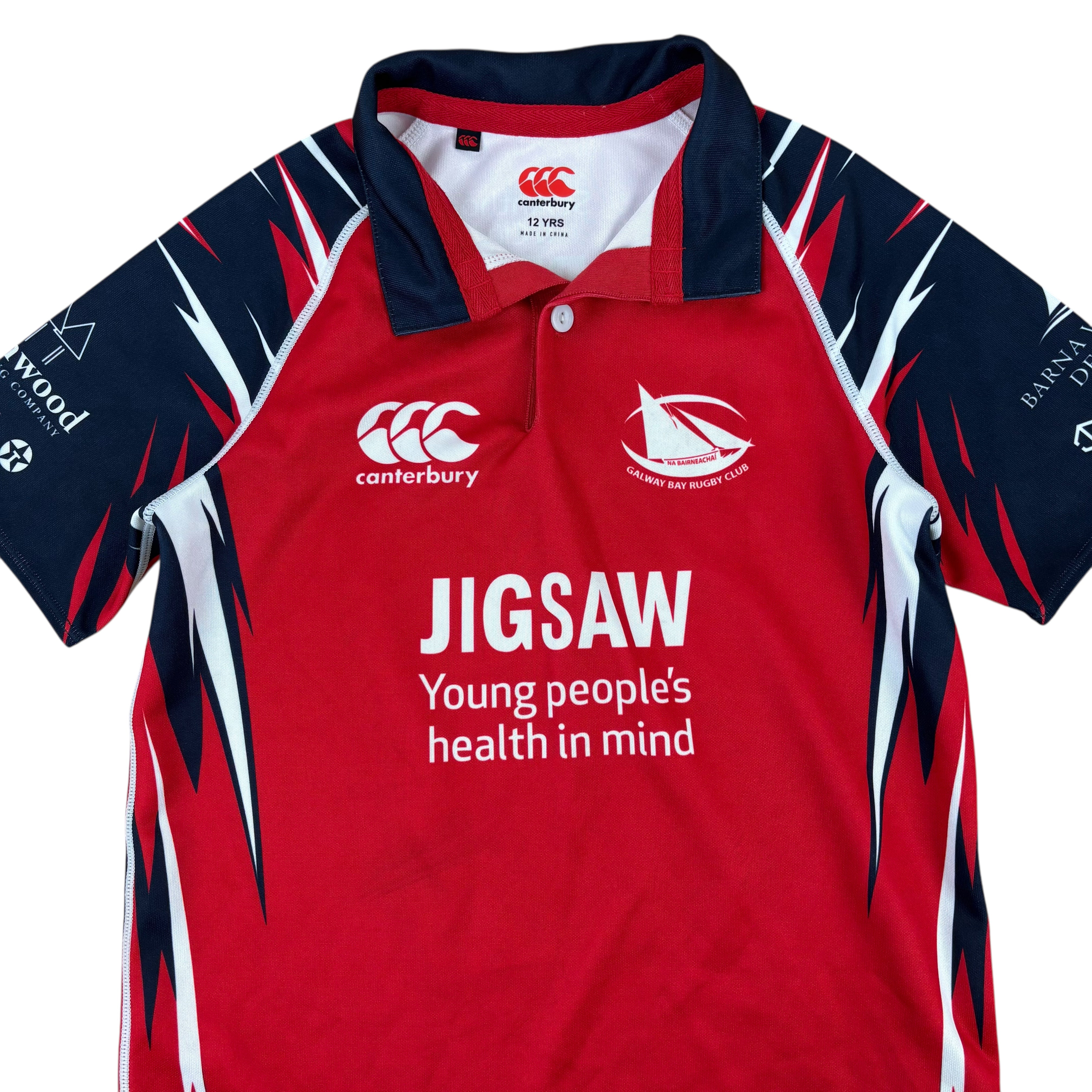 Canterbury Galway Bay Rugby Club 2022/23 Home Jersey (12yrs)
