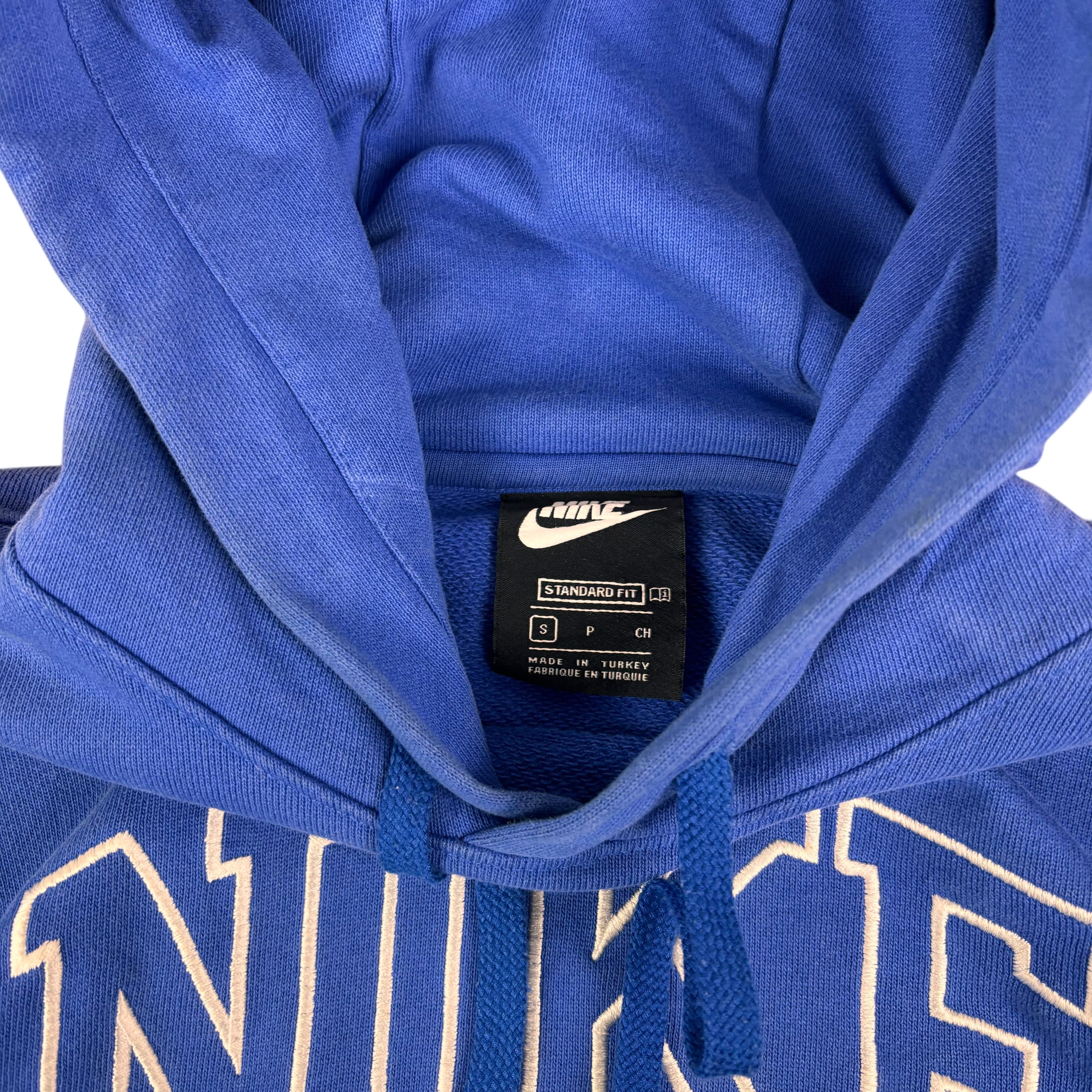 Nike Blue Spell-Out Hoodie (S)