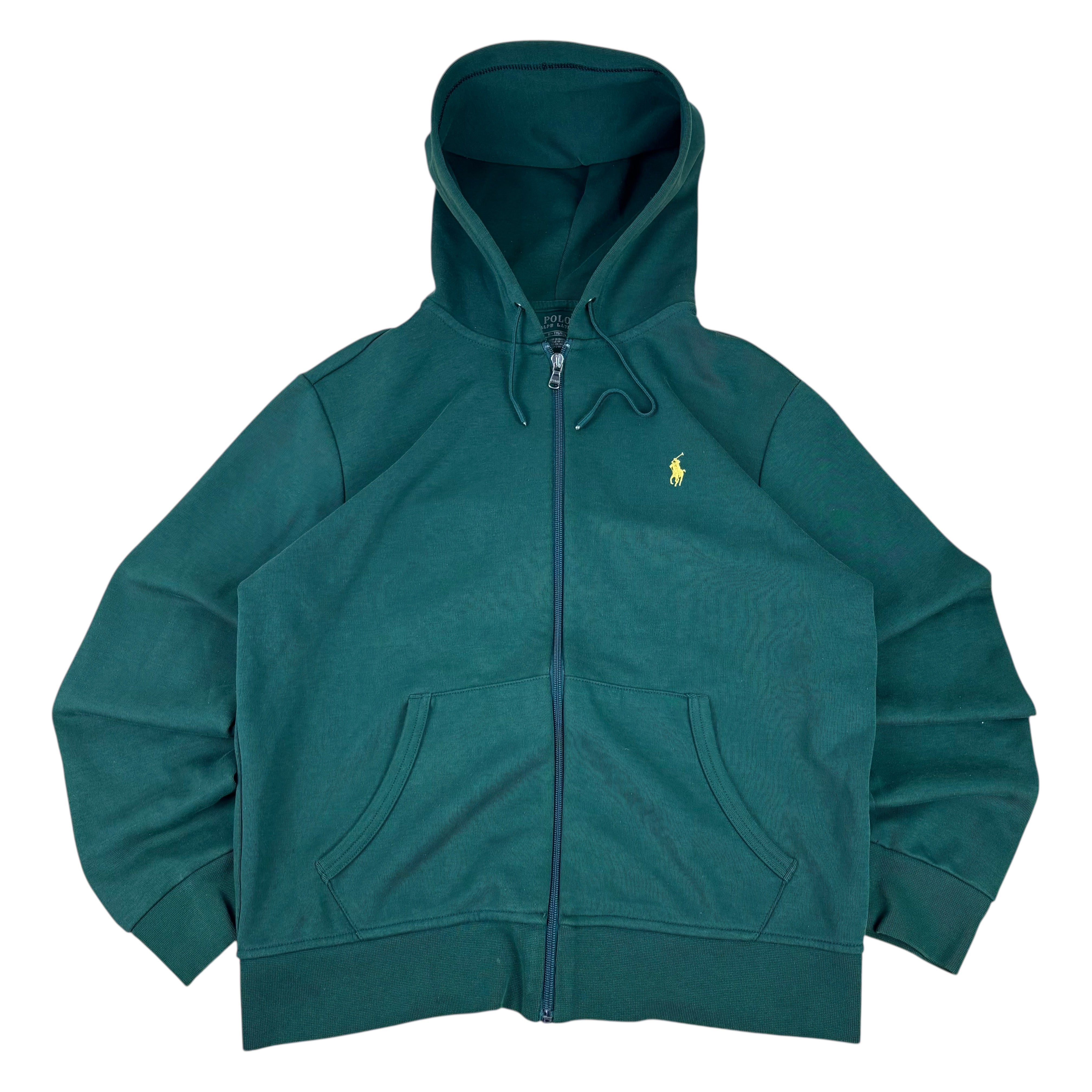 Polo Ralph Lauren Green Double Knit Small Pony Hoodie (M)