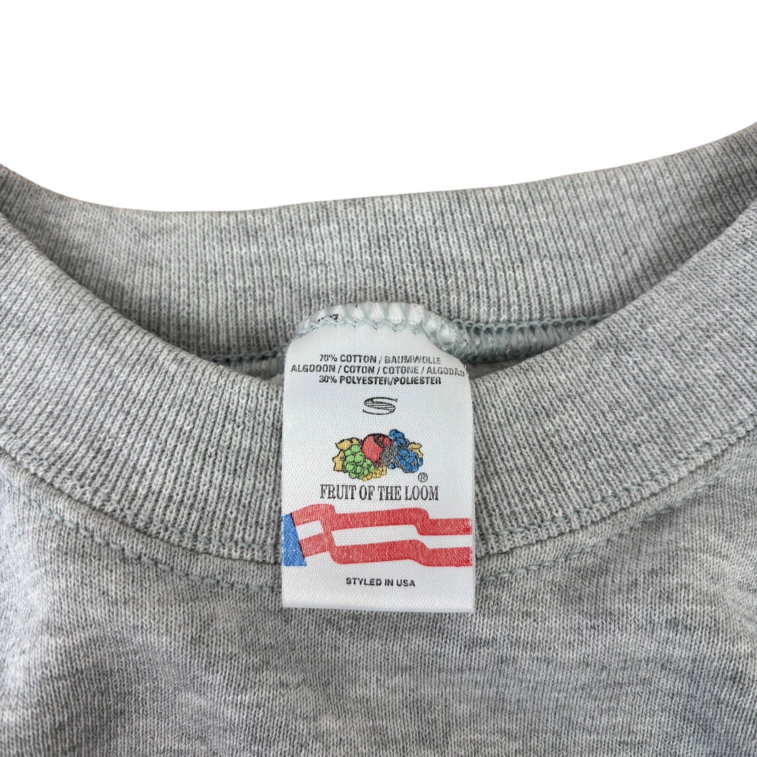 Fruit Of The Loom 90s Made in Ireland Grey Sweater (Women’s S)