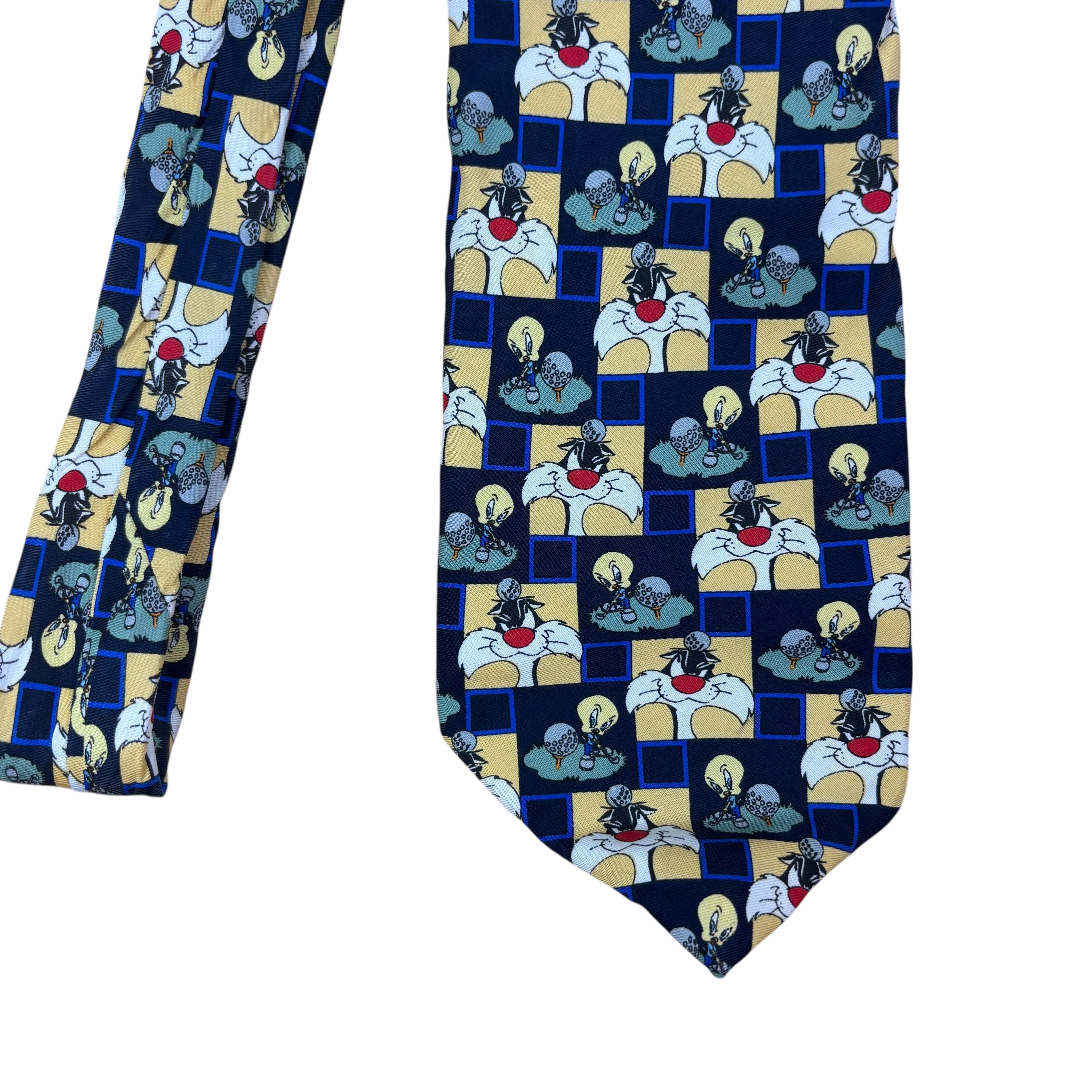 Warner Bros. Looney Tunes Tweety & Sylvester 1997 Golf Tie