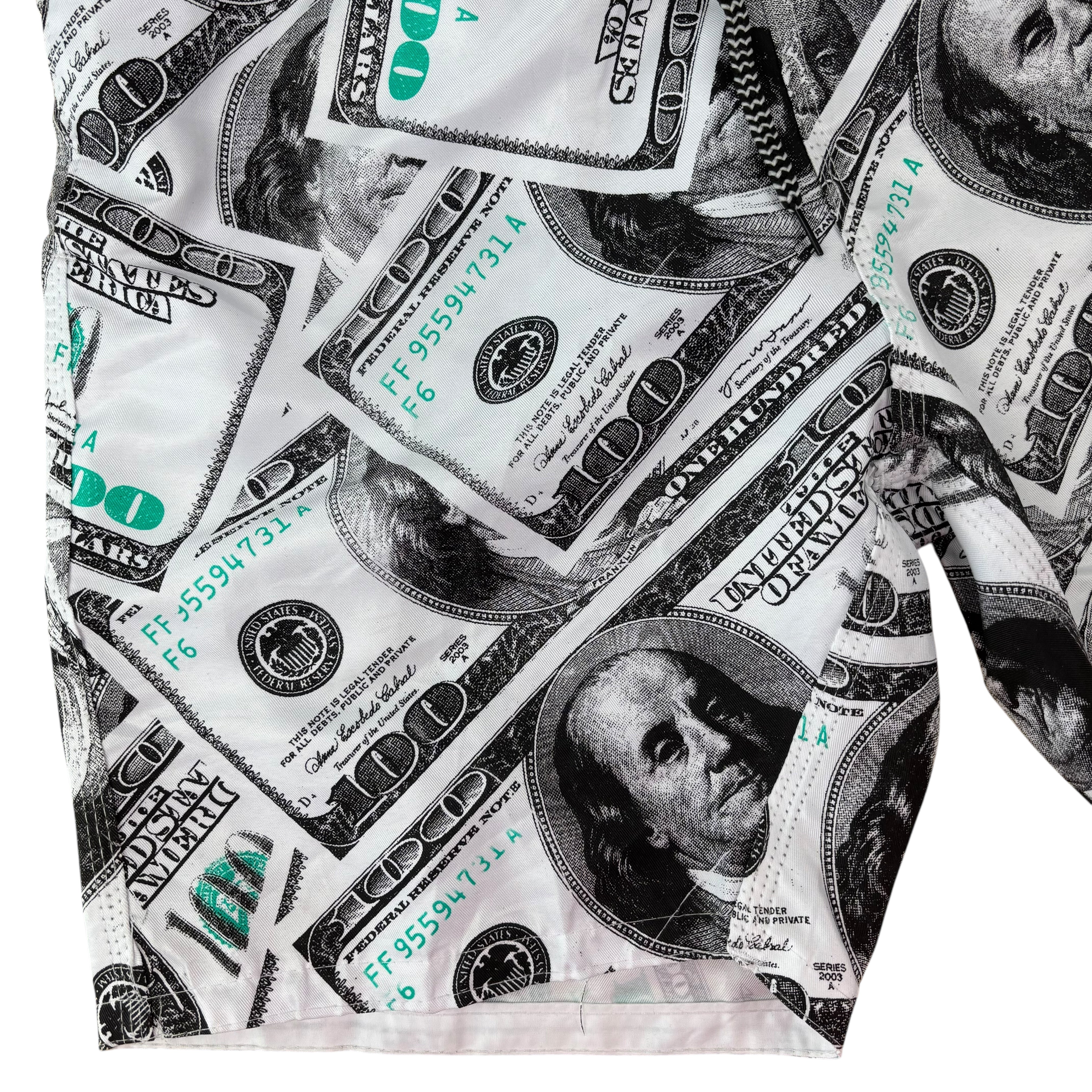 Dollar Bill Graphic Shorts (L)
