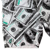 Dollar Bill Graphic Shorts (L)