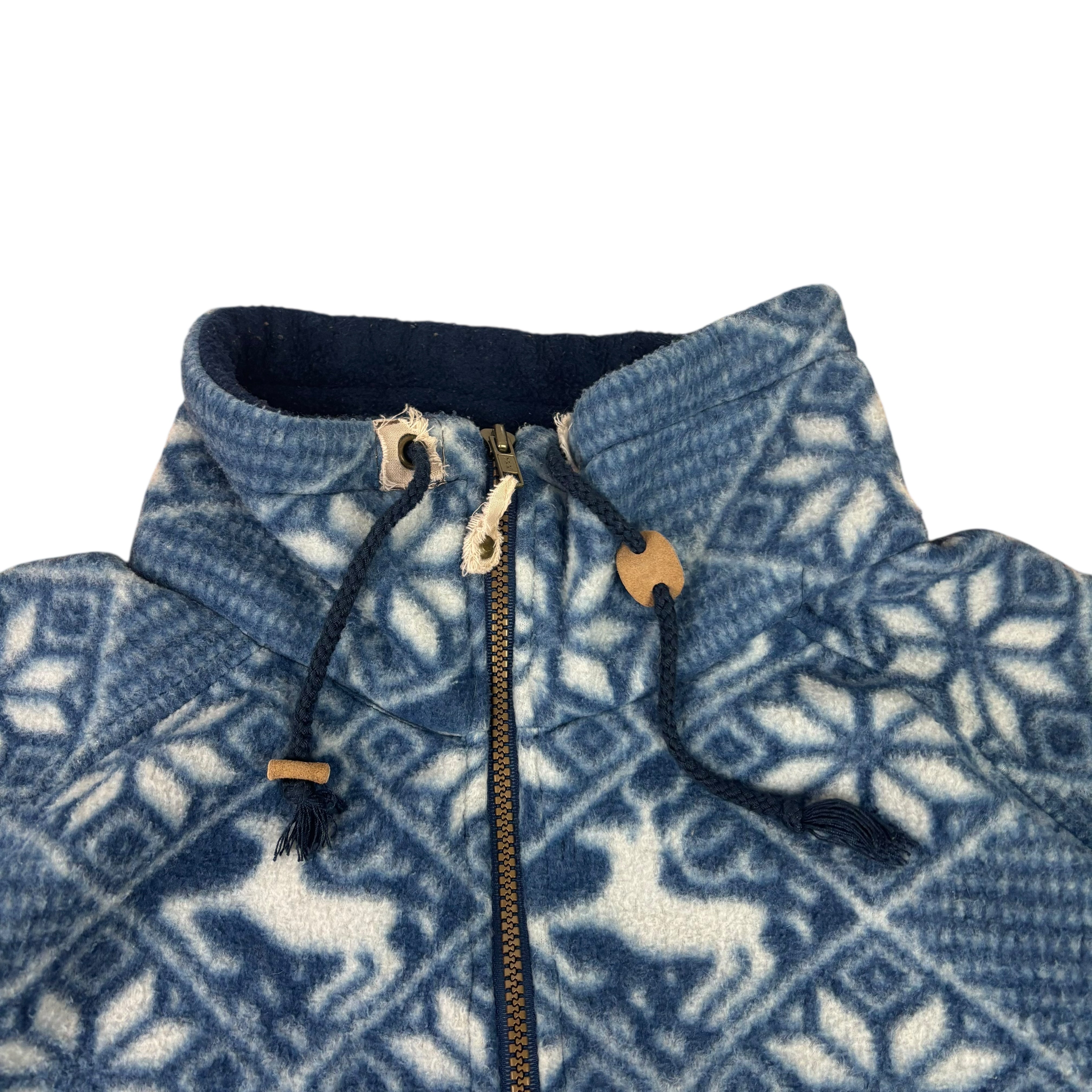 Wildlife Vintage Deer Pattern Fleece (XXL)