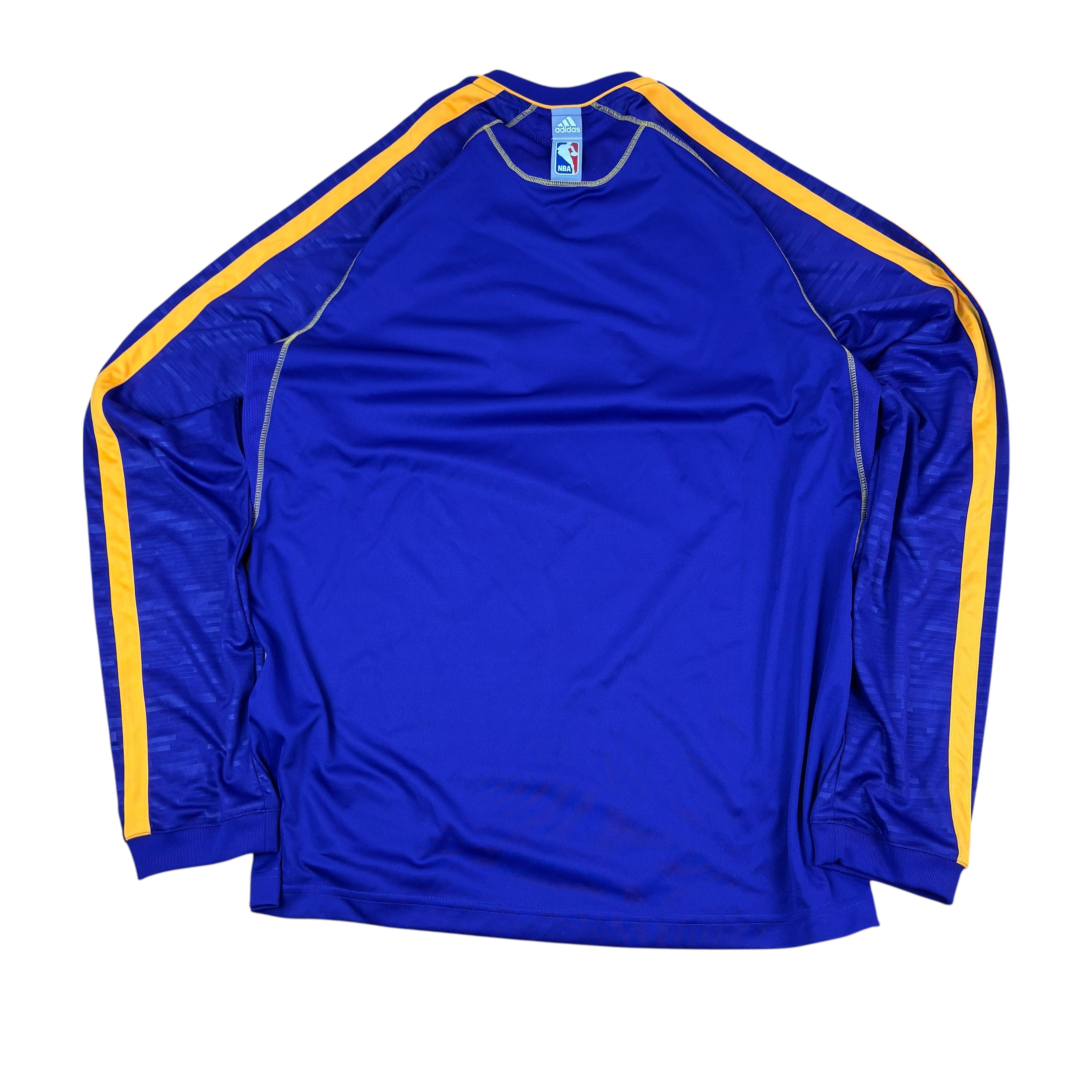 Adidas Los Angeles Lakers NBA 2012 Warm-Up LS Basketball Jersey (M)