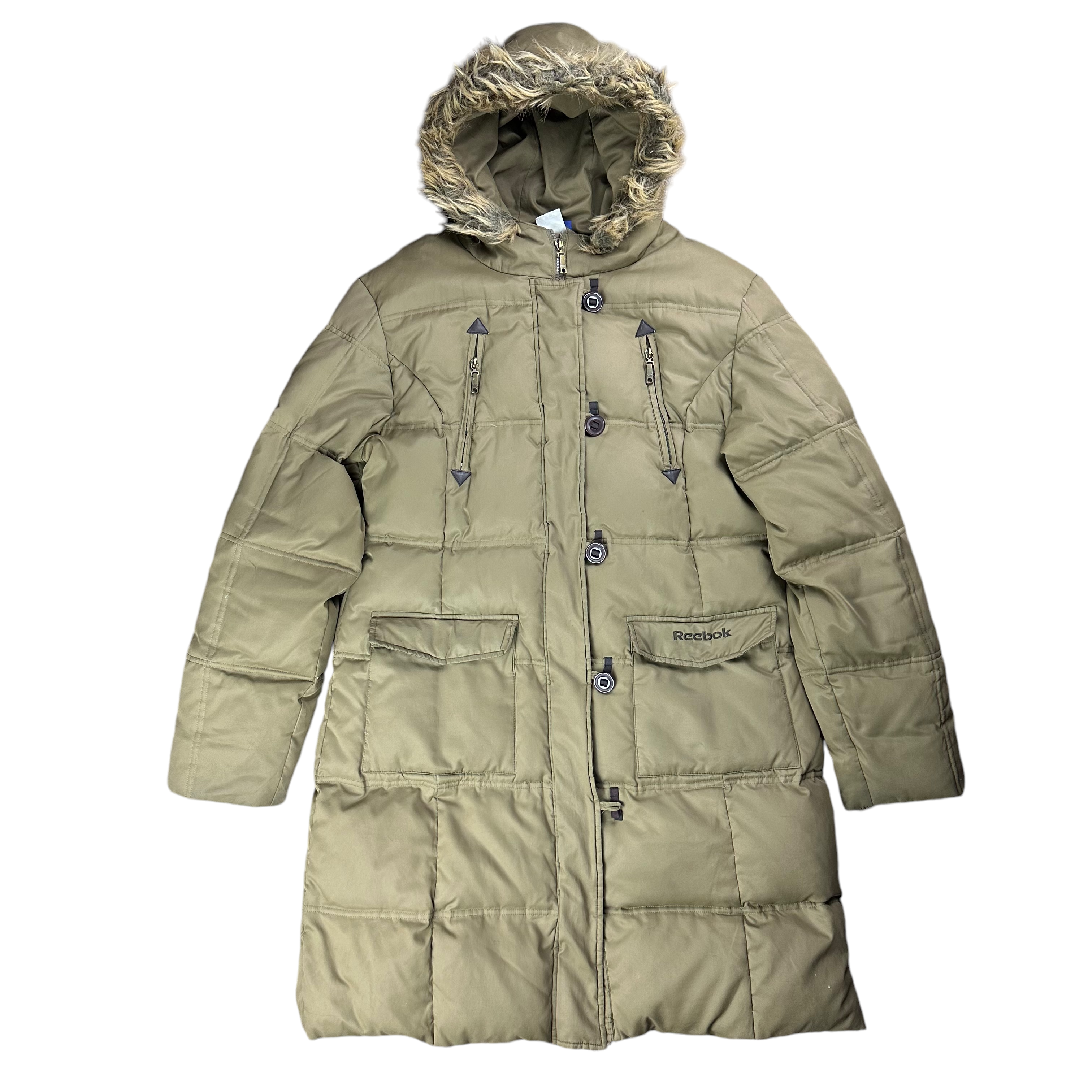 Reebok Khaki Parka Puffer Jacket (Women’s XL)