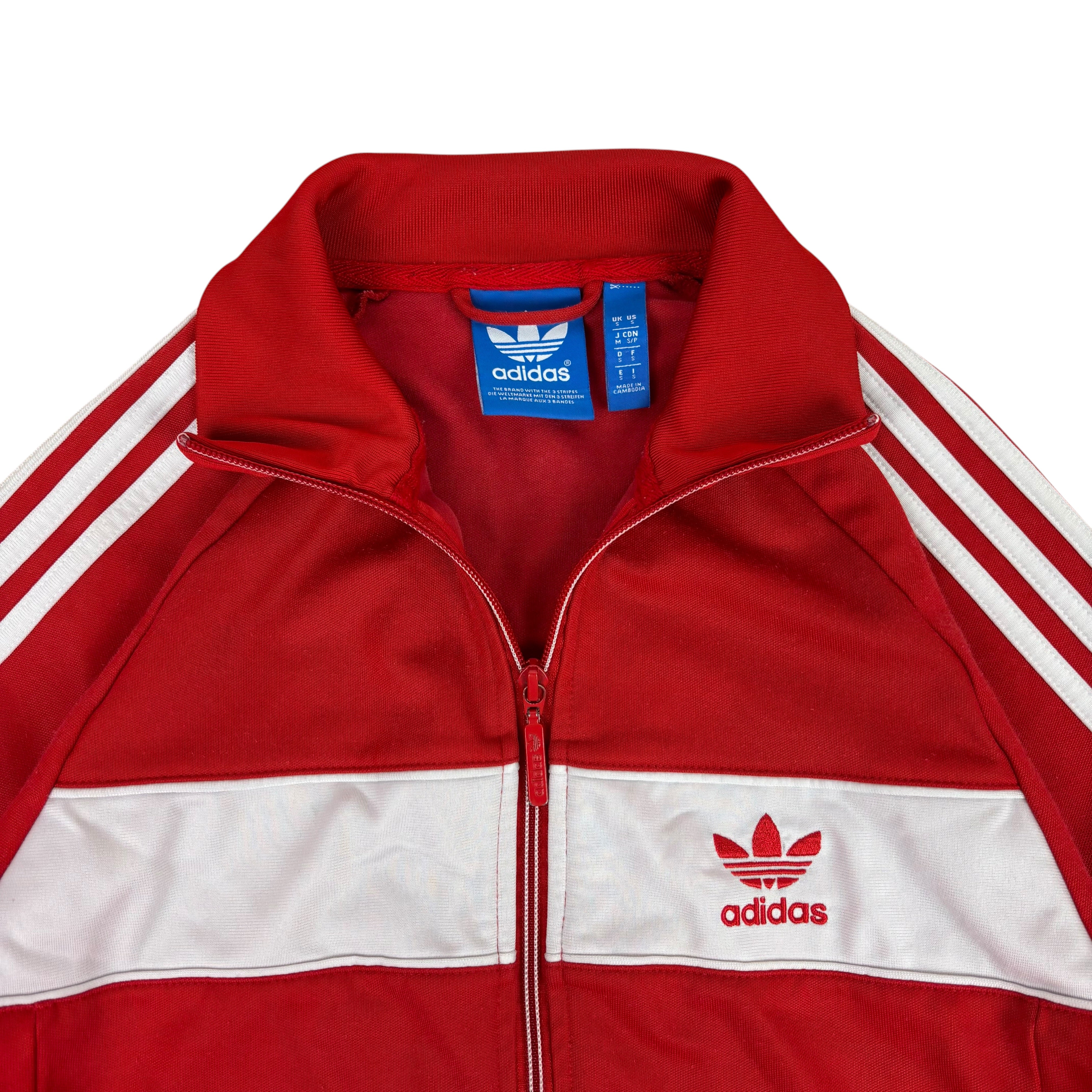 Adidas Y2K Red Logo Track Jacket (S)