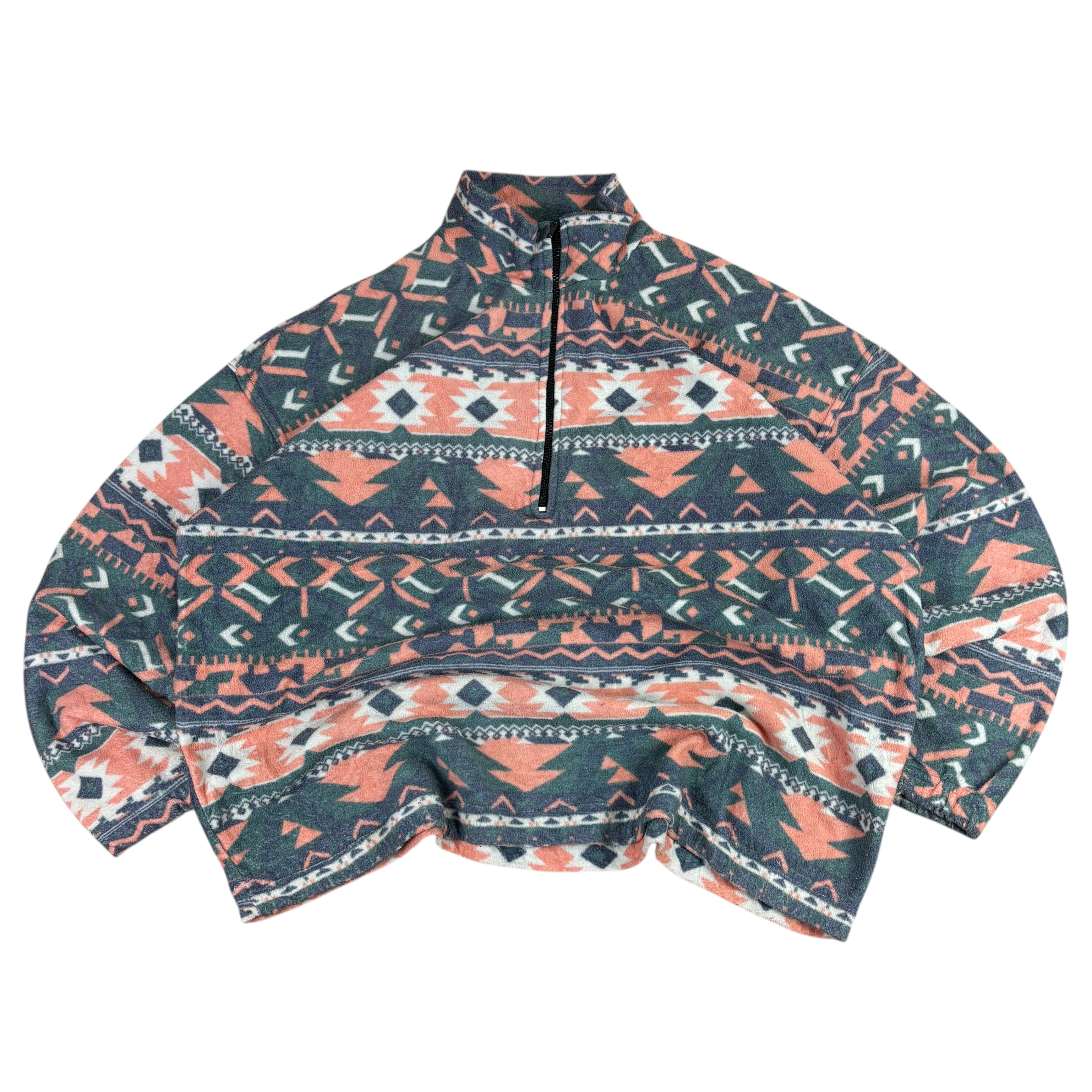 New Fast Vintage Q-Zip Pattern Fleece (XXL)