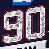 Owayo Adler Mannheim German Ice Hockey 2018/19 No.90 Adam Alternate Charity Jersey (XL)