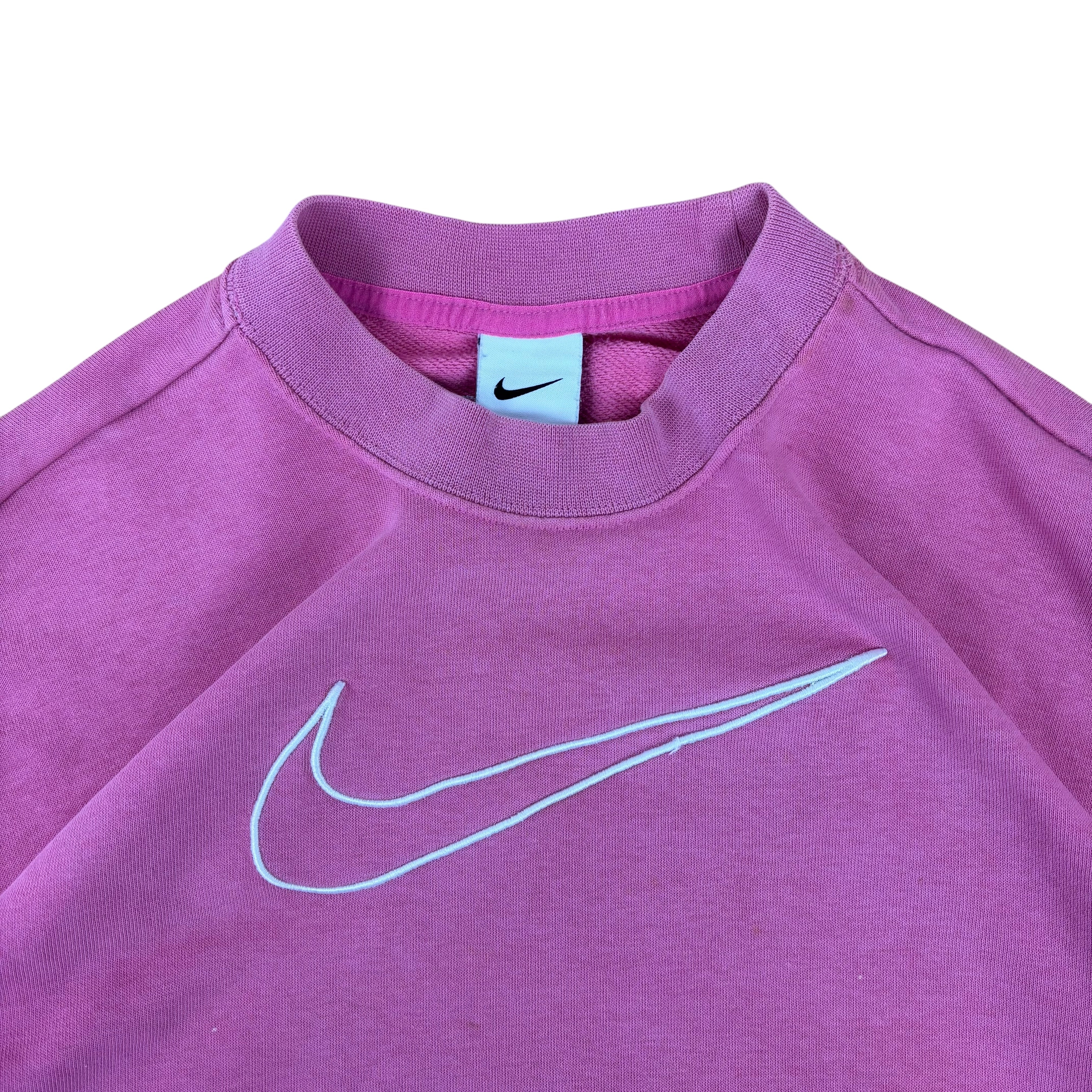 Nike Pink Oversized Swoosh Sweater (Women’s S)