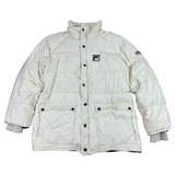 FILA White Y2K Puffer (M)