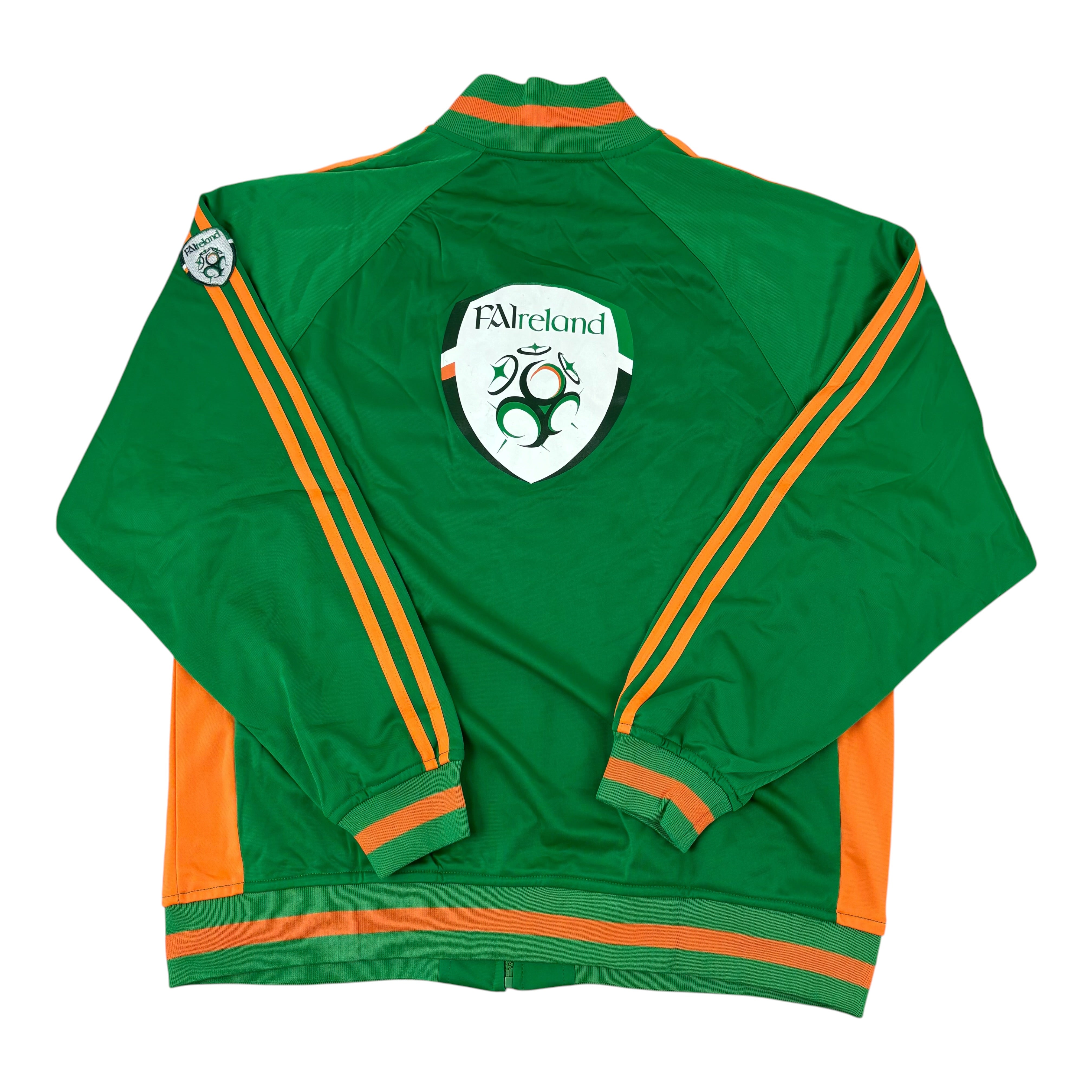 World-Soccer Ireland Football FAI 2004/06 Retro No.10 Track Jacket (XXL)