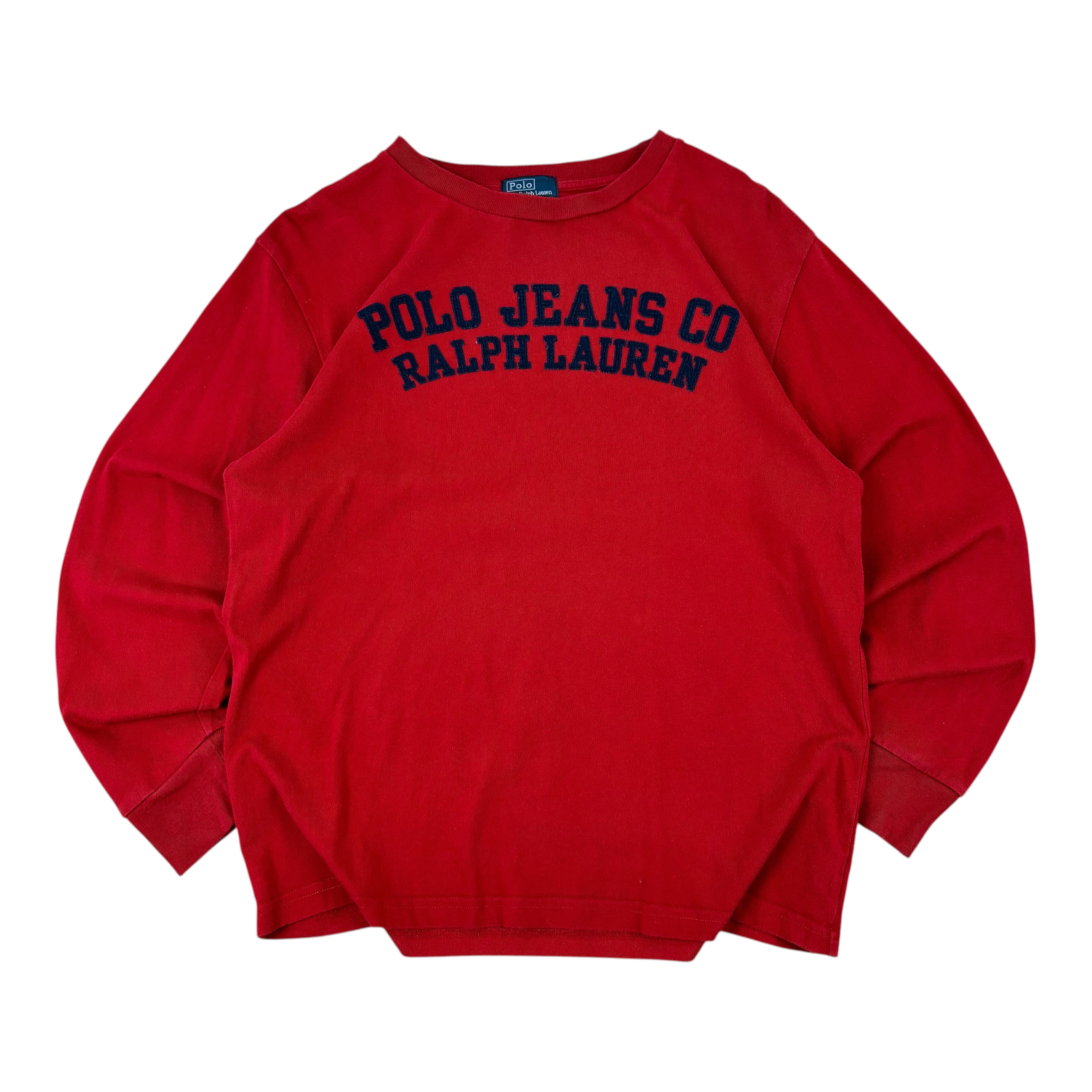 Polo Ralph Lauren Red Spell-Out LS Tee (Women’s M)