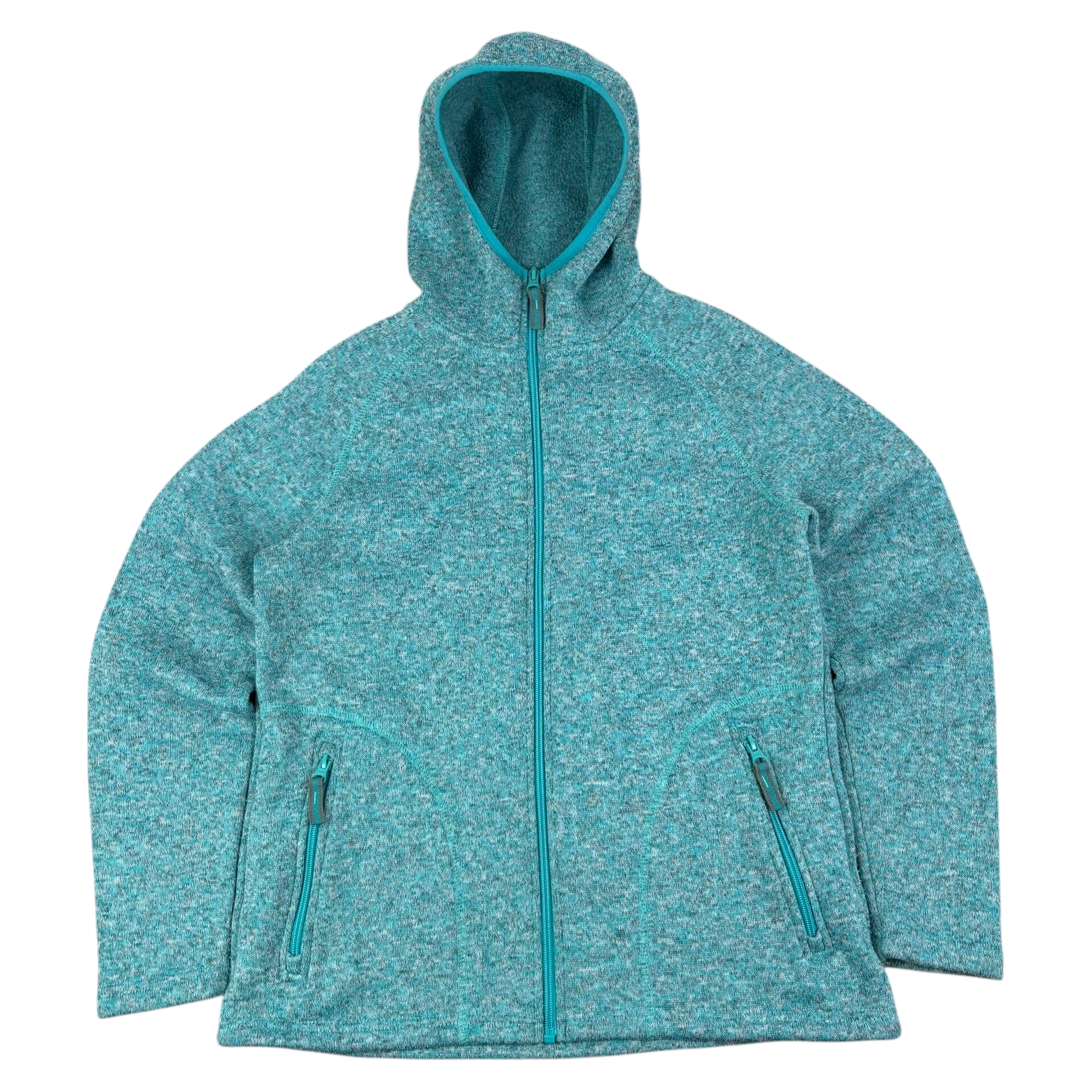 Mountain Warehouse Turquoise Knit Fleece Hoodie (Women’s L)